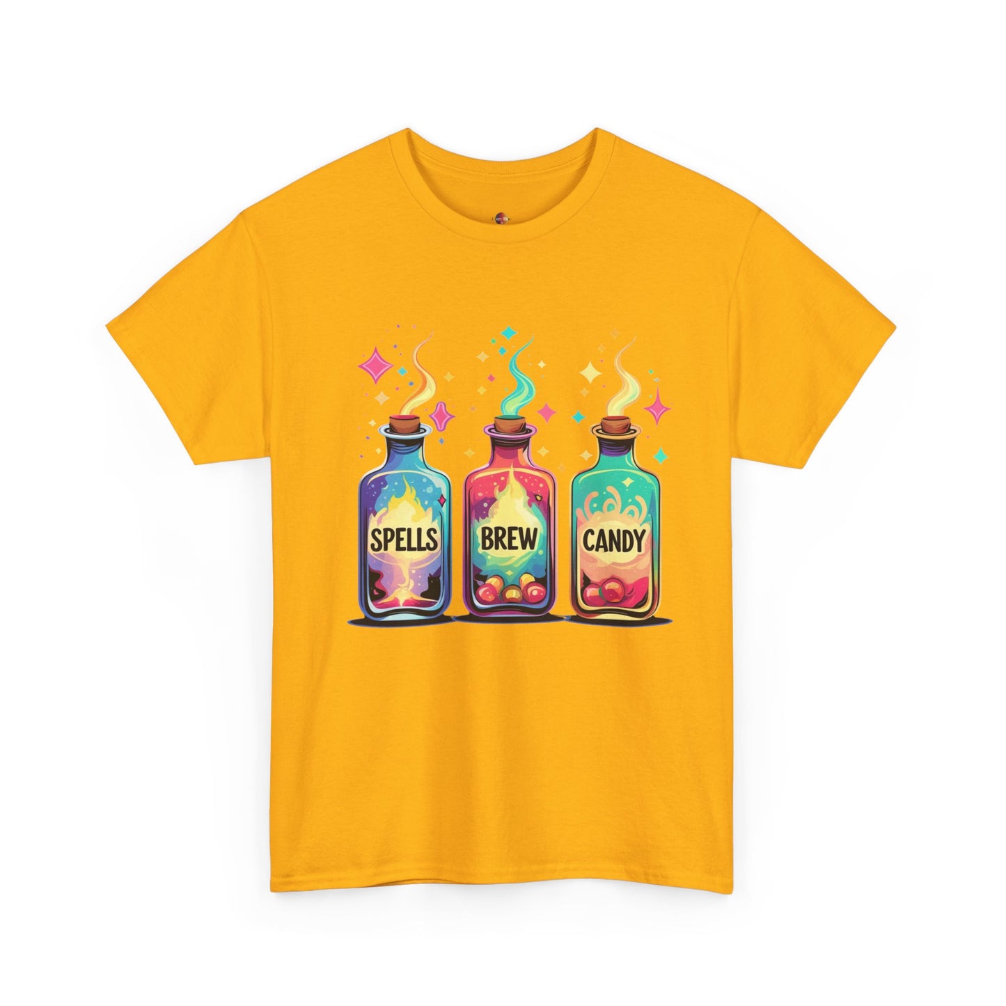 Magical Potion T-Shirt - Spells Brew Candy Design, Cute Halloween Tee, Witchy Apparel, Gift for Magic Lovers, Casual Wear