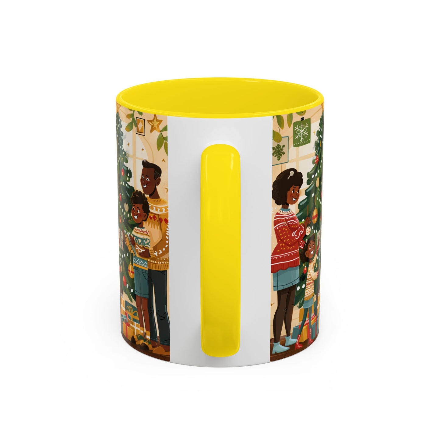 Christmas Family Celebration Mug, Holiday Coffee Cup, Festive Drinkware, Gift for Mom, Winter Decor, Cozy Family Moments