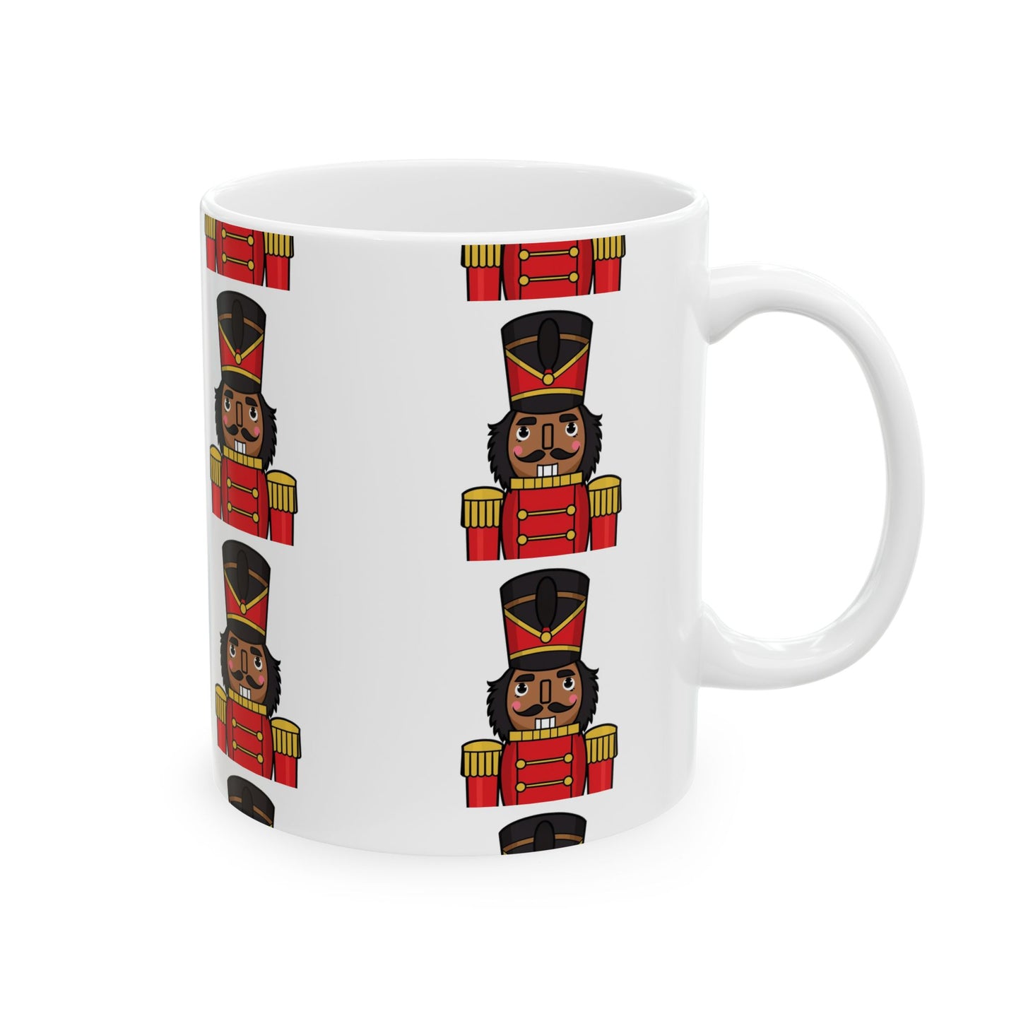 Nutcracker Christmas Mug, Holiday Gift, Winter Decor, Coffee Cup, Festive Kitchenware, Unique Xmas Present