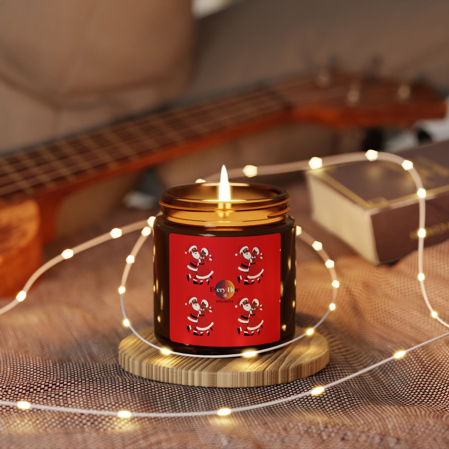Scented Soy Candle (Multi-Size, Amber Jar)
