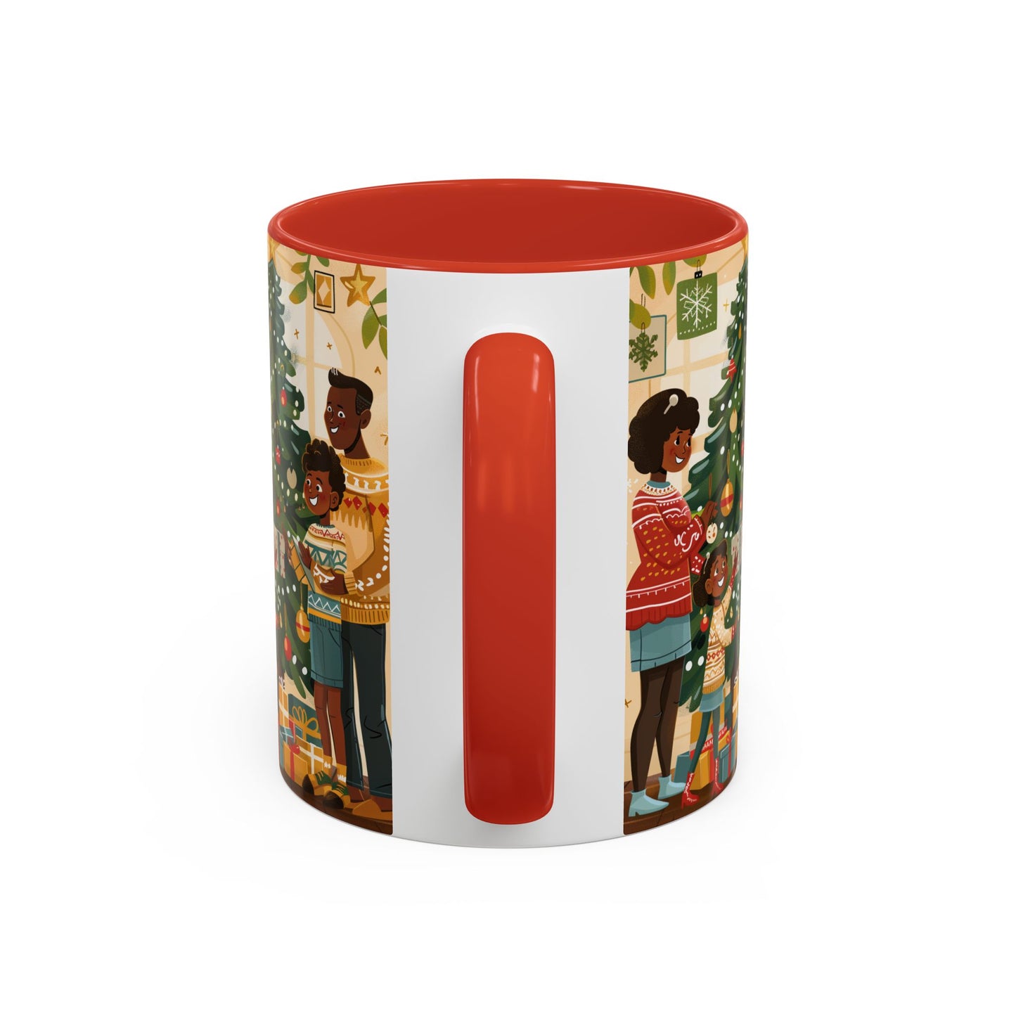 Christmas Family Celebration Mug, Holiday Coffee Cup, Festive Drinkware, Gift for Mom, Winter Decor, Cozy Family Moments