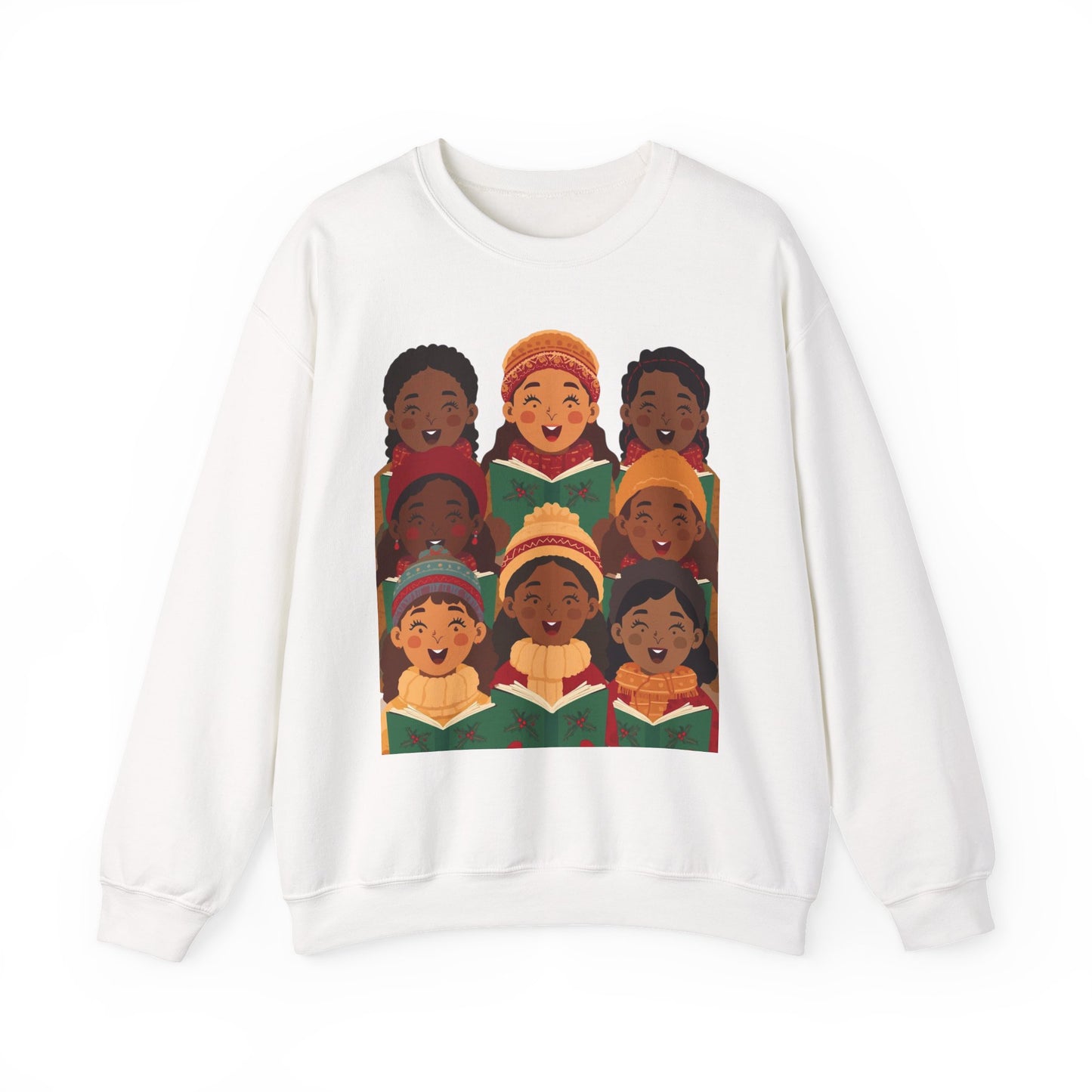 Singing Joy Crewneck Sweatshirt, Cozy Choir Sweatshirt, Festival Apparel, Group Performance Top, Gift for Music Lovers, Unisex Sweatshirt