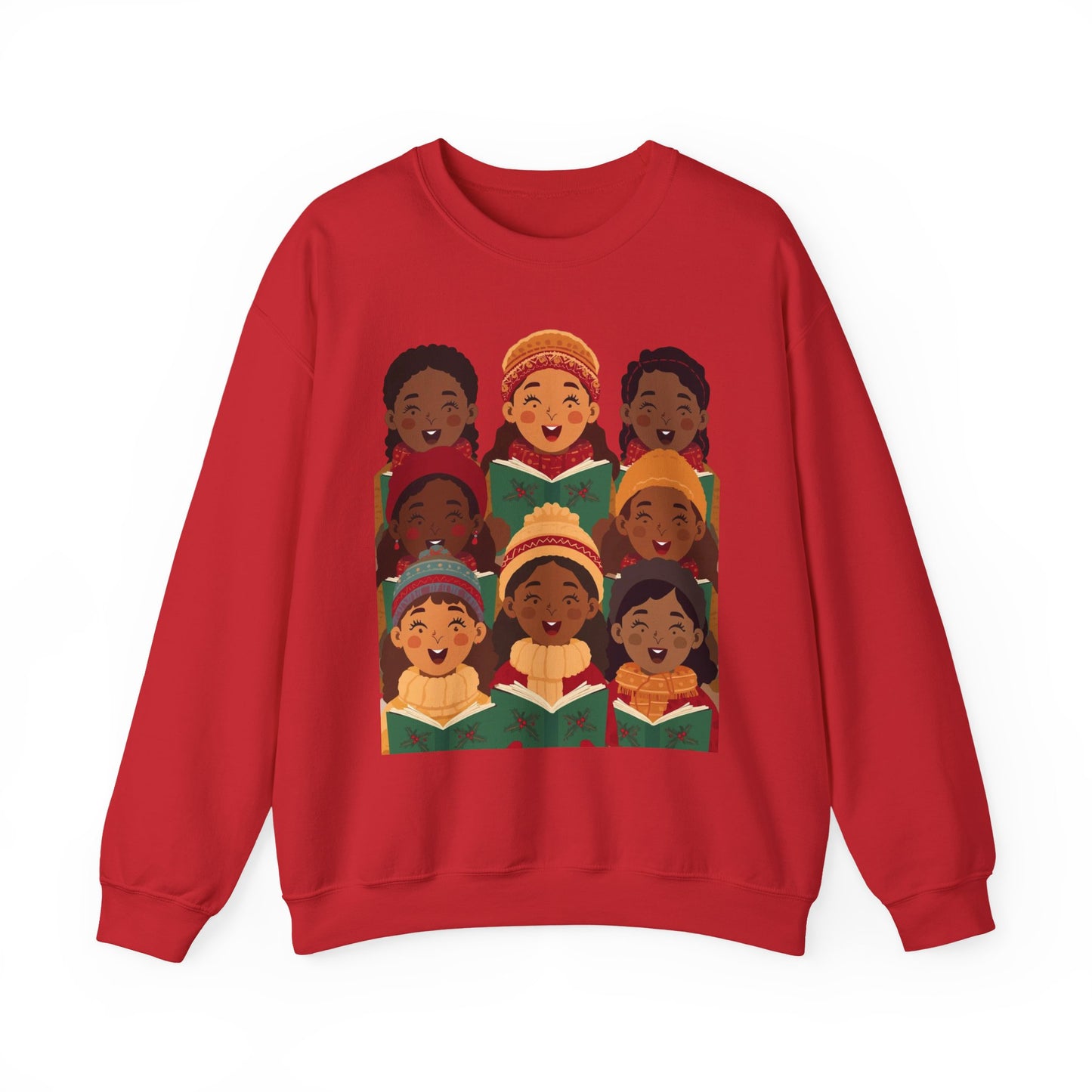 Singing Joy Crewneck Sweatshirt, Cozy Choir Sweatshirt, Festival Apparel, Group Performance Top, Gift for Music Lovers, Unisex Sweatshirt