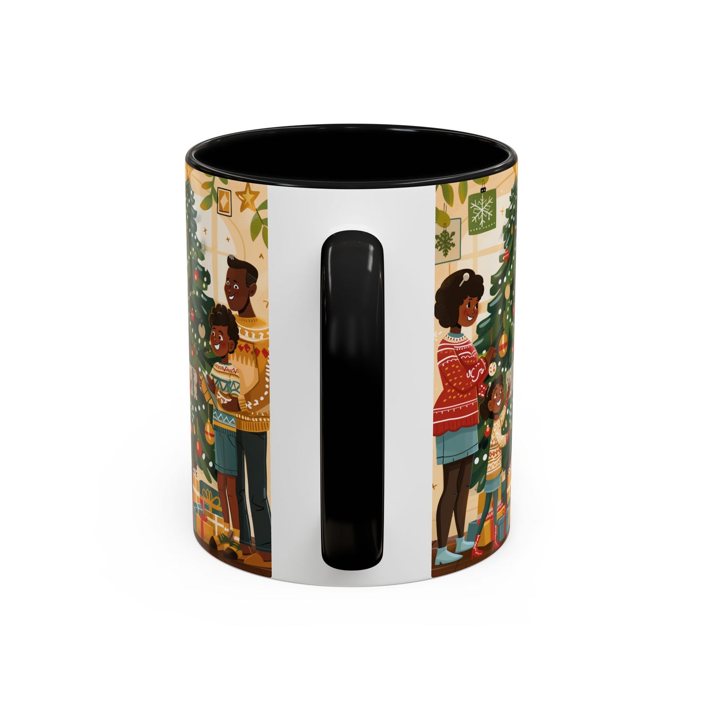 Christmas Family Celebration Mug, Holiday Coffee Cup, Festive Drinkware, Gift for Mom, Winter Decor, Cozy Family Moments