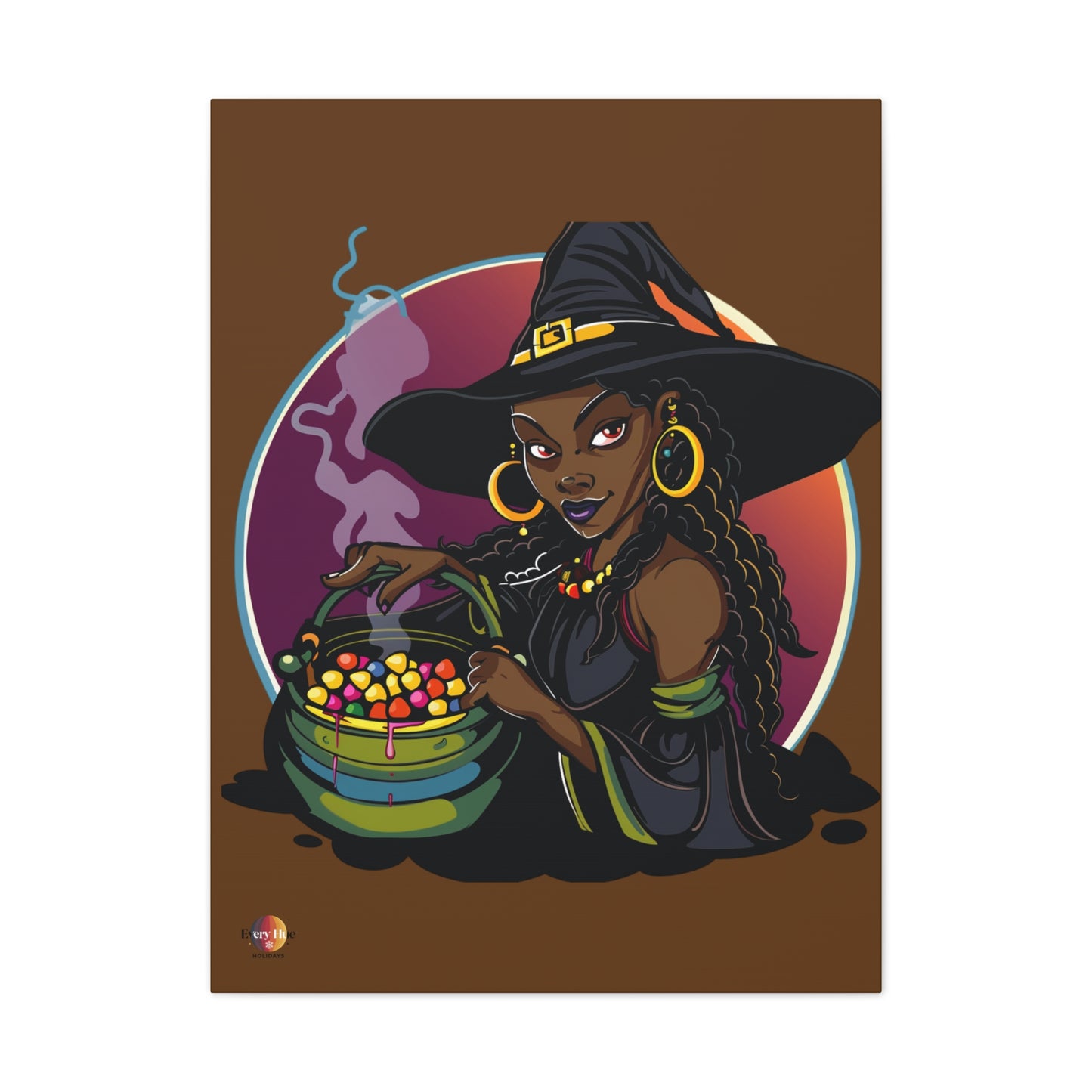 Witchy Canvas Art, Spooky Wall Decor, Halloween Home Decor, Magic Potion Artwork, Witch Decor, Gift for Witch Lovers