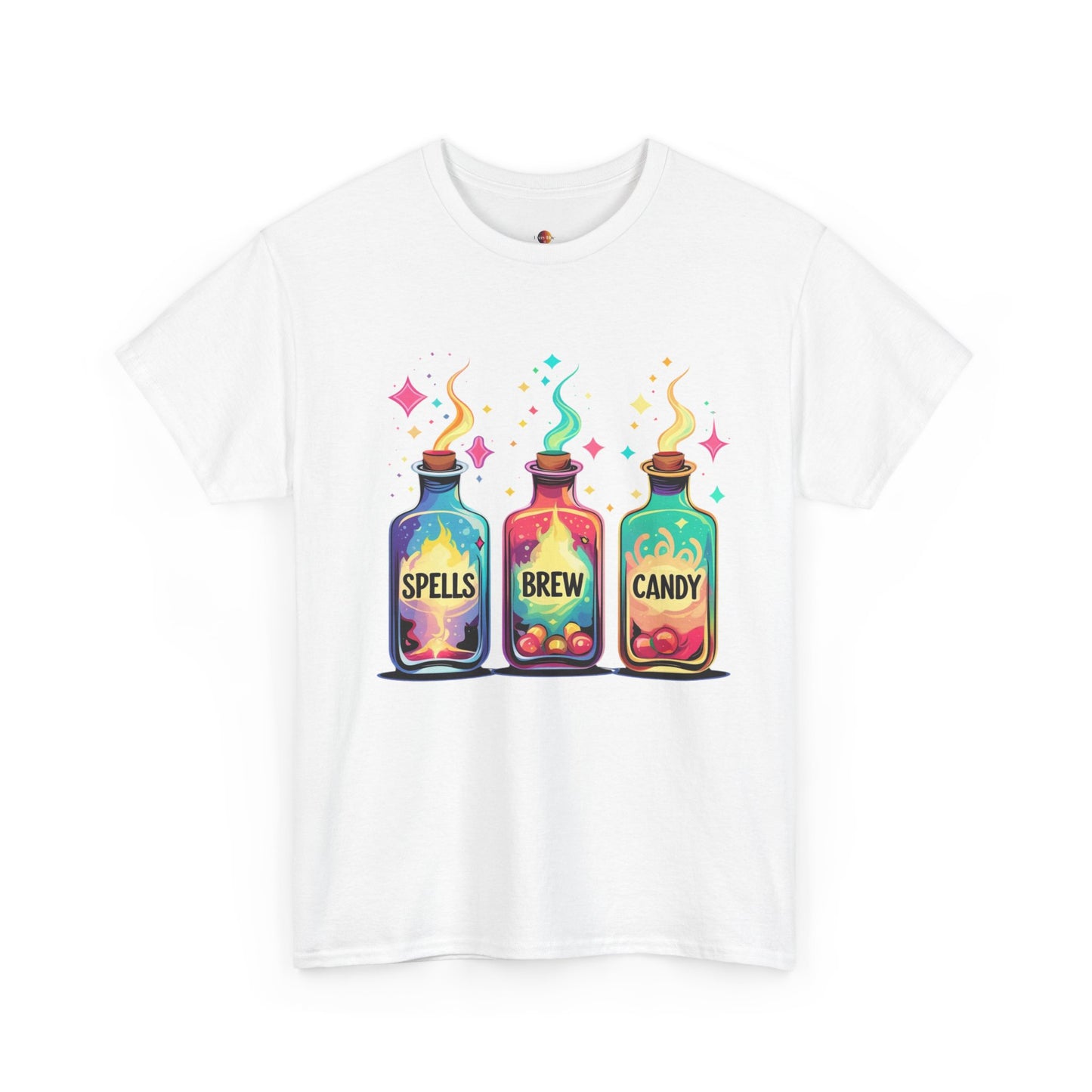 Magical Potion T-Shirt - Spells Brew Candy Design, Cute Halloween Tee, Witchy Apparel, Gift for Magic Lovers, Casual Wear