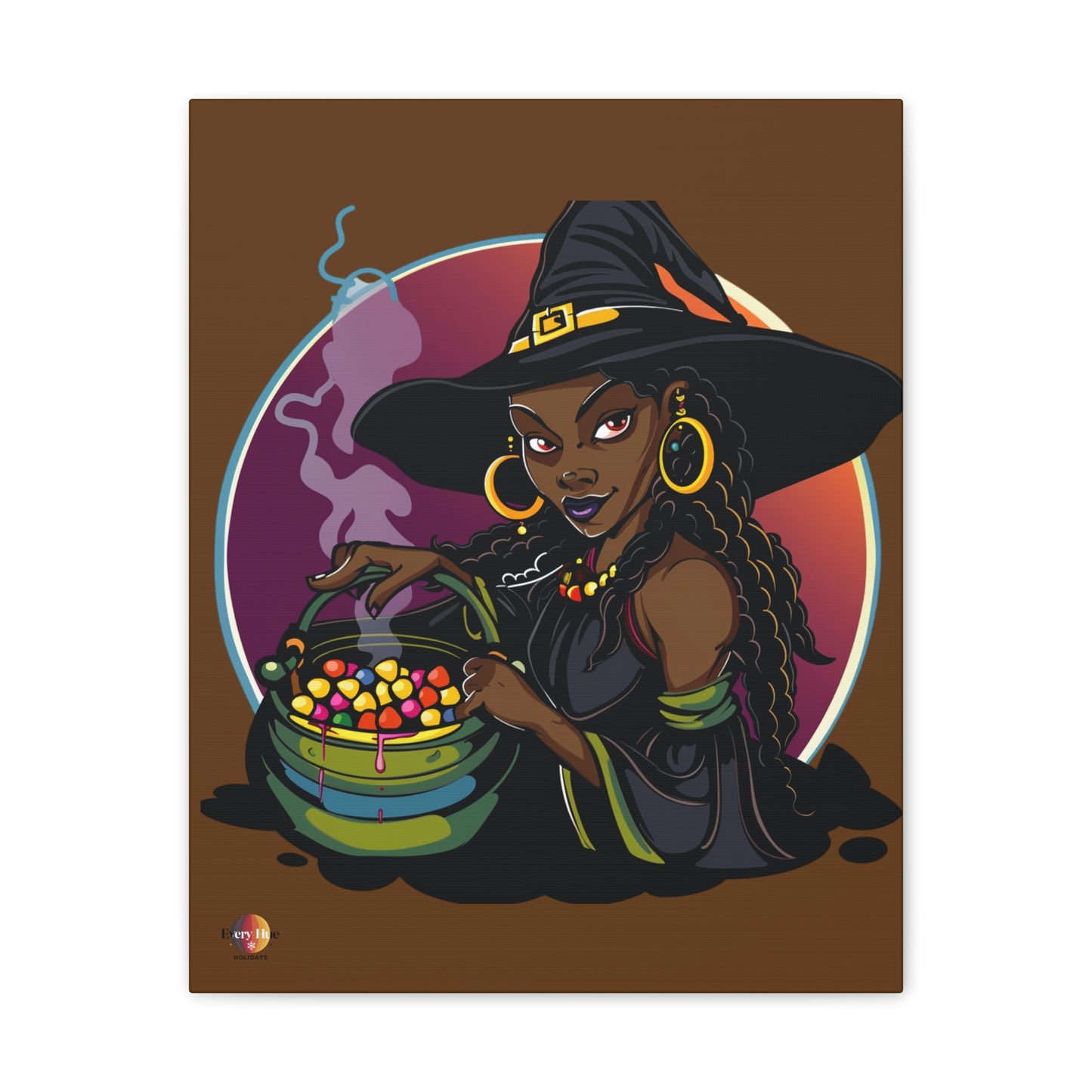 Witchy Canvas Art, Spooky Wall Decor, Halloween Home Decor, Magic Potion Artwork, Witch Decor, Gift for Witch Lovers