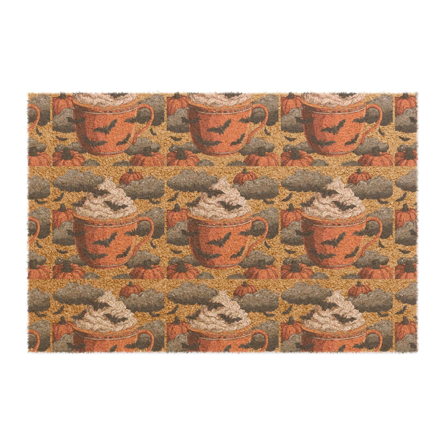 Cozy Coffee Doormat, Fall Decor, Home Entry Mat, Rustic Kitchen Welcome Mat, Autumn Vibe, Perfect Gift for Coffee Lovers