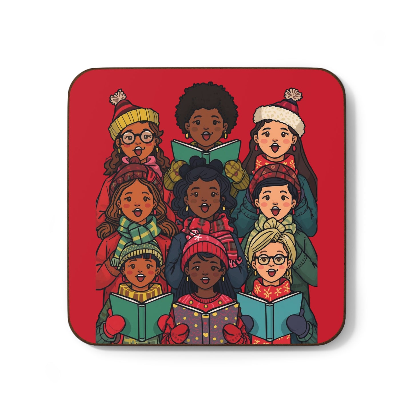 Festive Holiday Coaster, Christmas Gift, Home Decor, Party Essential, Winter Celebration