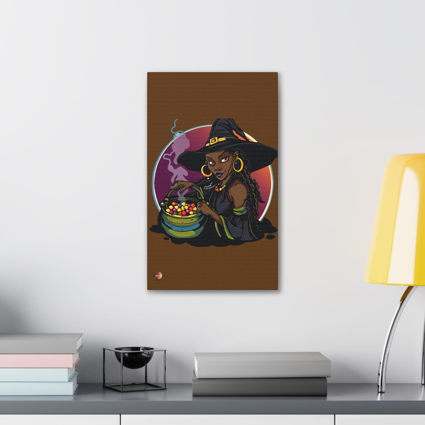 Witchy Canvas Art, Spooky Wall Decor, Halloween Home Decor, Magic Potion Artwork, Witch Decor, Gift for Witch Lovers