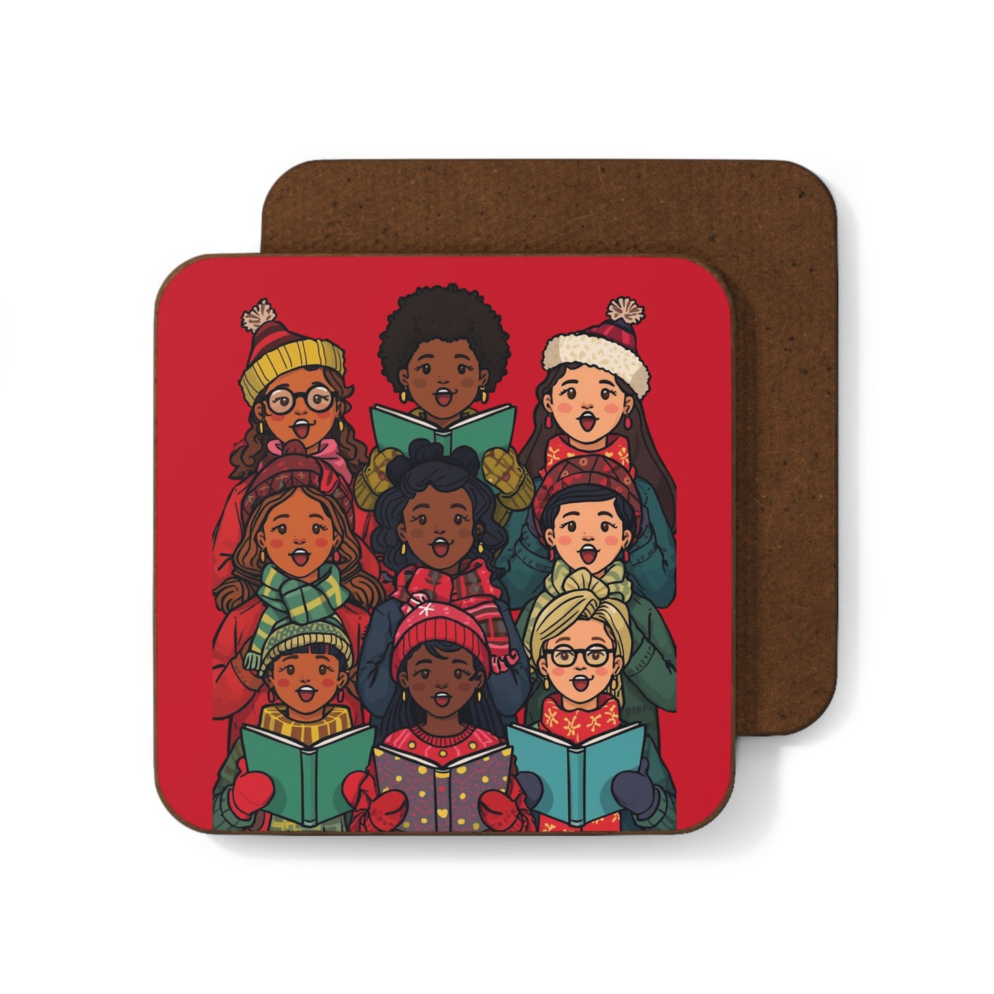 Festive Holiday Coaster, Christmas Gift, Home Decor, Party Essential, Winter Celebration