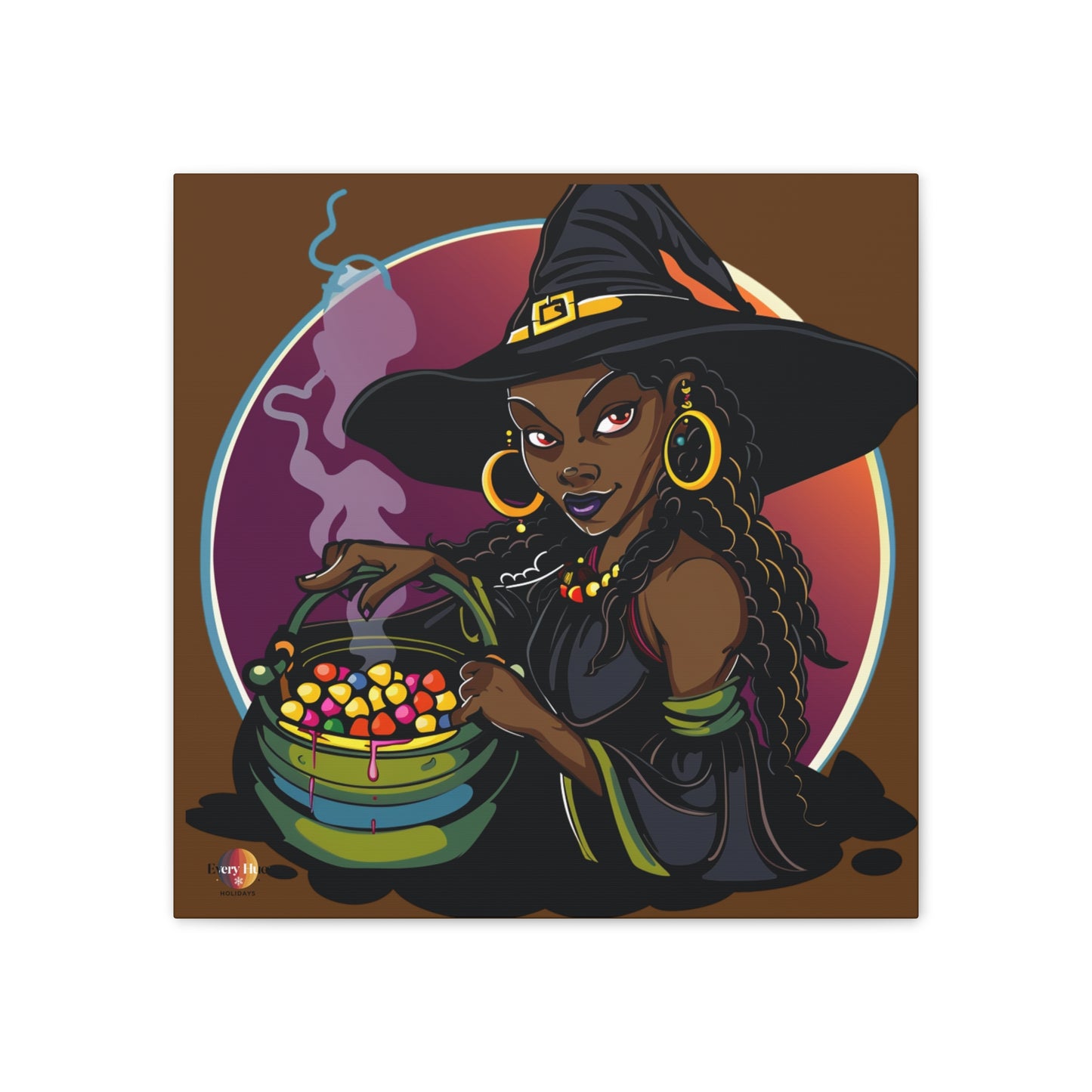 Witchy Canvas Art, Spooky Wall Decor, Halloween Home Decor, Magic Potion Artwork, Witch Decor, Gift for Witch Lovers