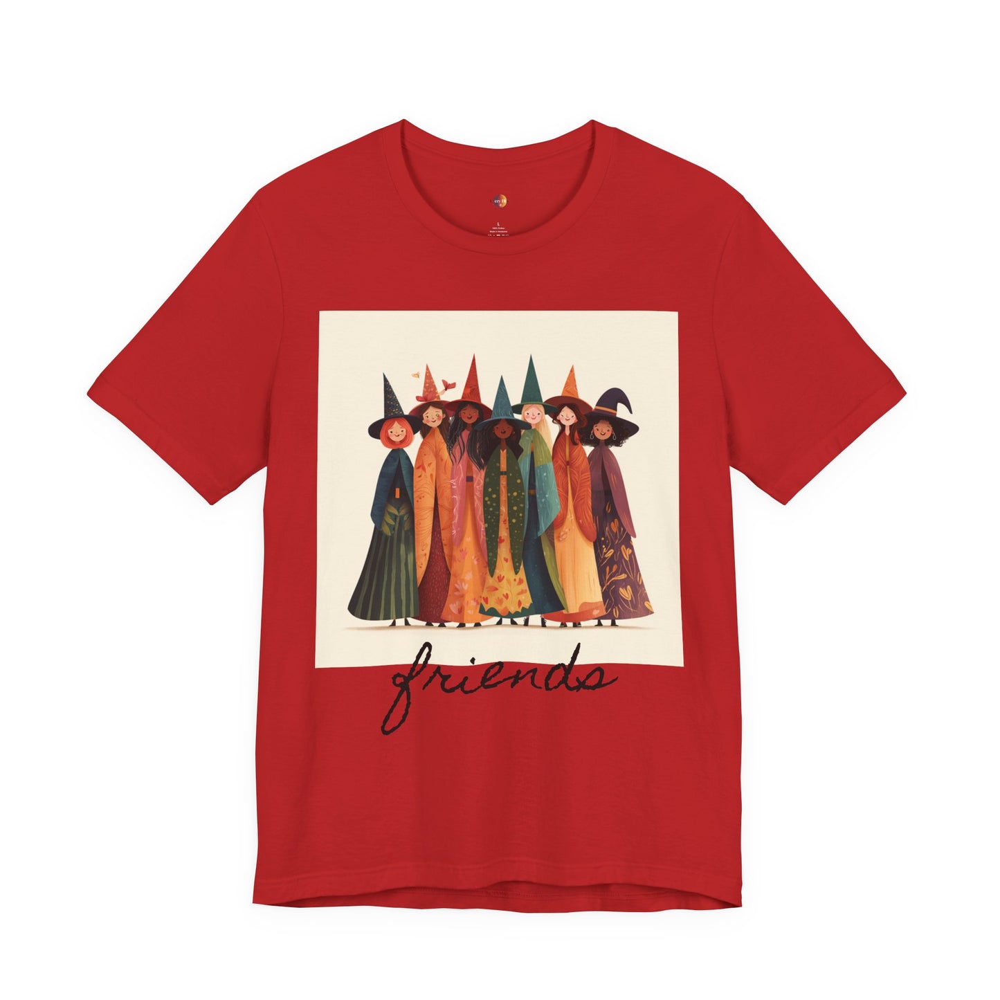 Witchy Friends Halloween Tee, Unisex Halloween Shirt, Festive Witch T-Shirt, Spooky Season Apparel, Witchy Apparel, Witch-Themed Clothing