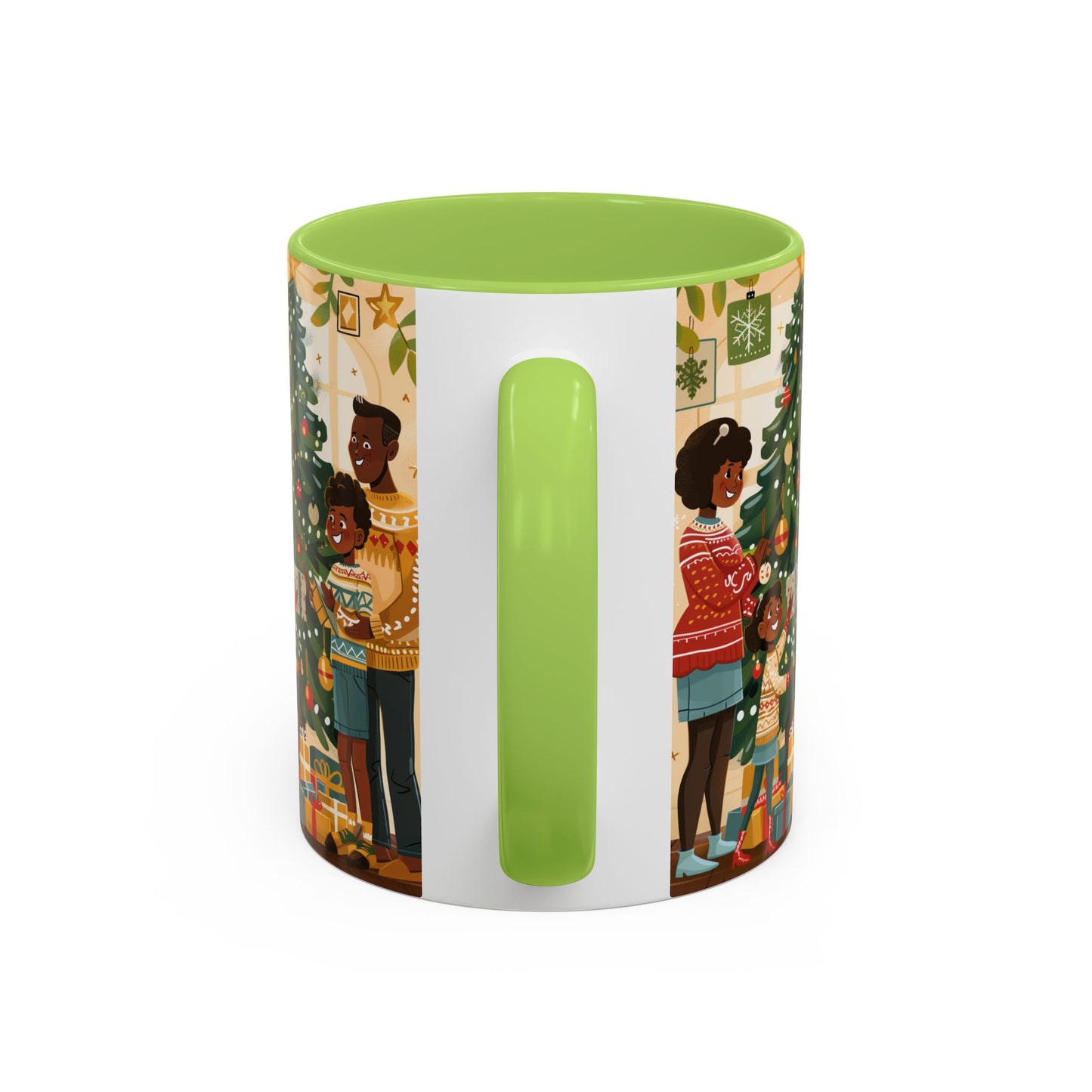 Christmas Family Celebration Mug, Holiday Coffee Cup, Festive Drinkware, Gift for Mom, Winter Decor, Cozy Family Moments