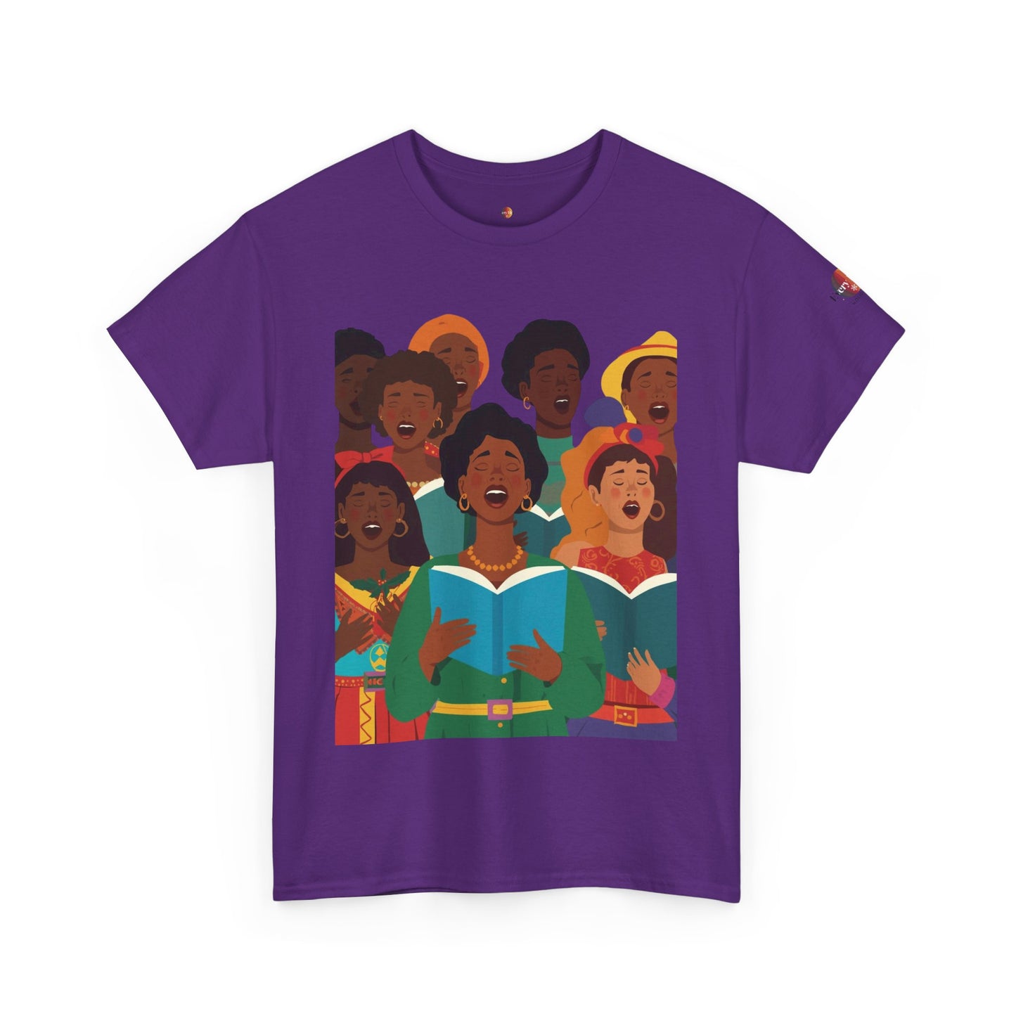 Singing Joy Unisex Heavy Cotton Tee, Inspirational Choir Shirt, Community Spirit Tee, Gift for Music Lovers, Perfect for Celebrations