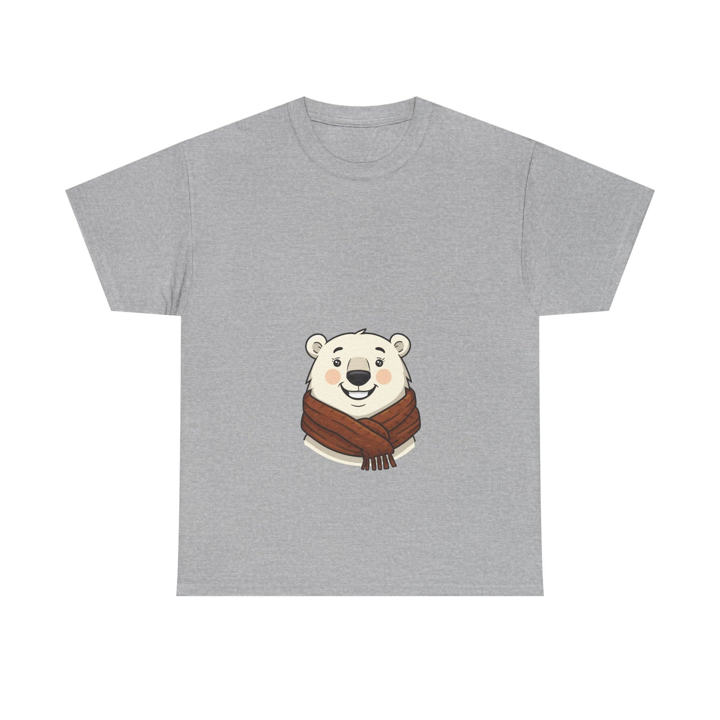 Cute Polar Bear Tee | Unisex Cotton T-shirt for Winter, Cozy Gift, Animal Lover Shirt, Chill Vibe Apparel, Christmas & Holiday Wear