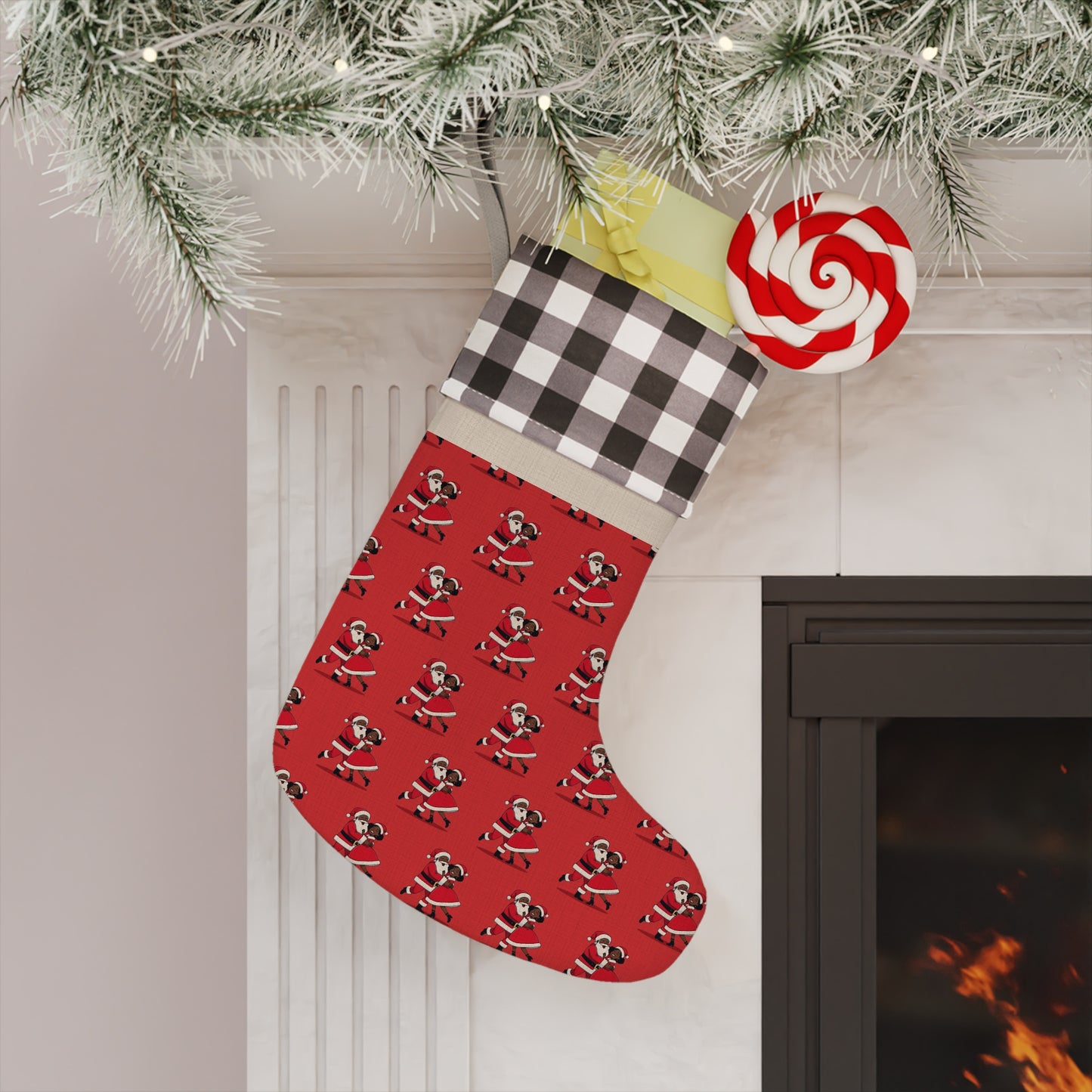 Festive Dog Lover's Christmas Stocking, Holiday Home Decor, Pet Accessory, Custom Stocking for Cats and Dogs, Christmas Gift