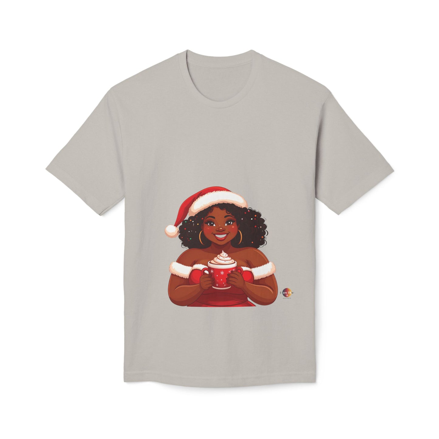 Festive Holiday T-shirt, Christmas shirt, winter t-shirt, gift for her, cozy clothing, seasonal apparel