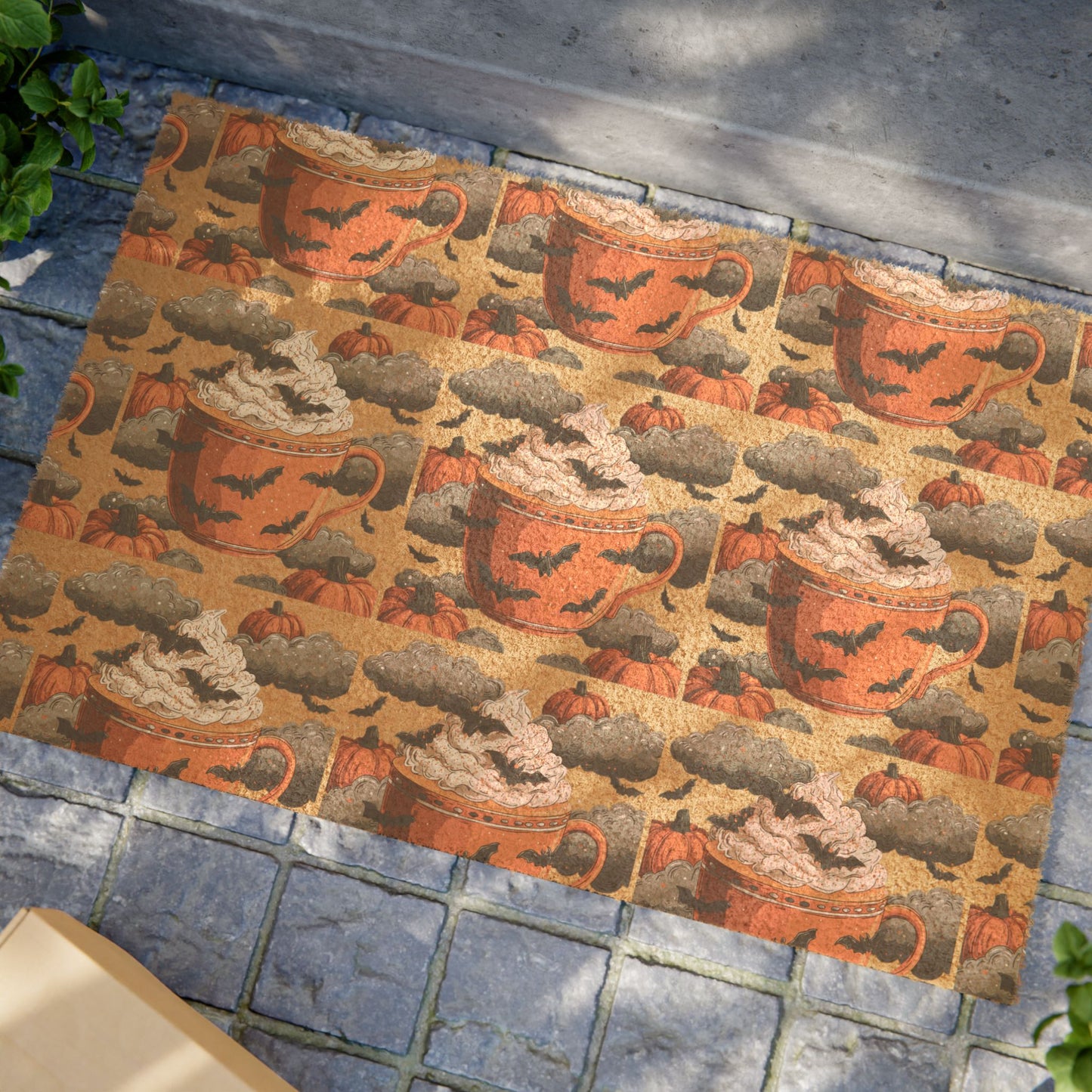 Cozy Coffee Doormat, Fall Decor, Home Entry Mat, Rustic Kitchen Welcome Mat, Autumn Vibe, Perfect Gift for Coffee Lovers