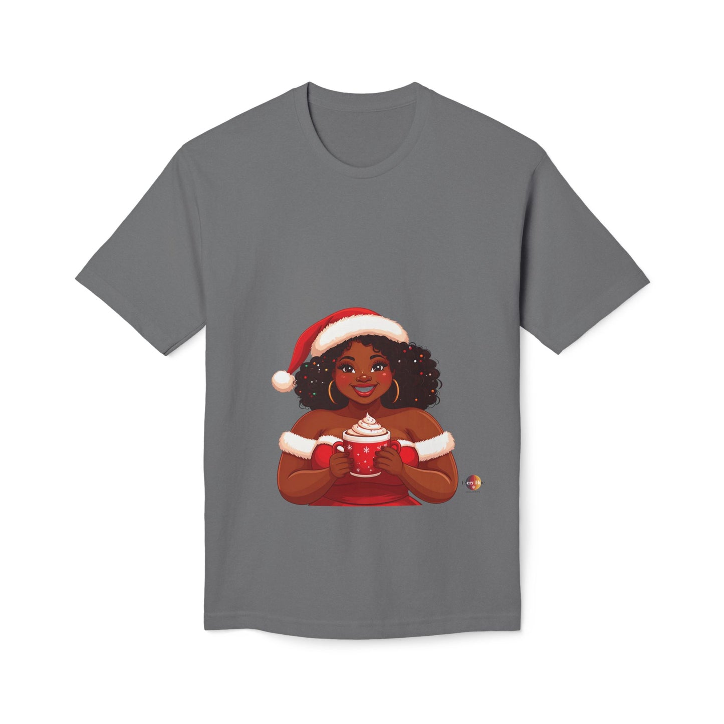 Festive Holiday T-shirt, Christmas shirt, winter t-shirt, gift for her, cozy clothing, seasonal apparel
