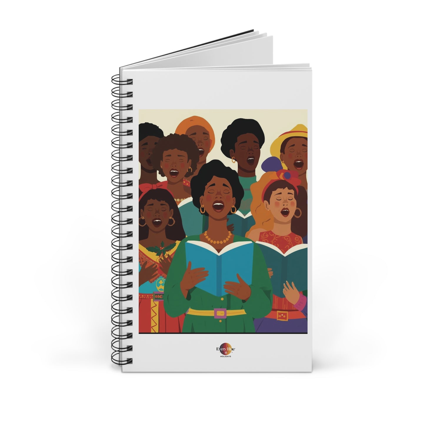 Vibrant Choir Spiral Journal, Inspirational Notebook for Musicians, Music Lovers, Gift for Music Events, Songwriting Journal, Choir Memories
