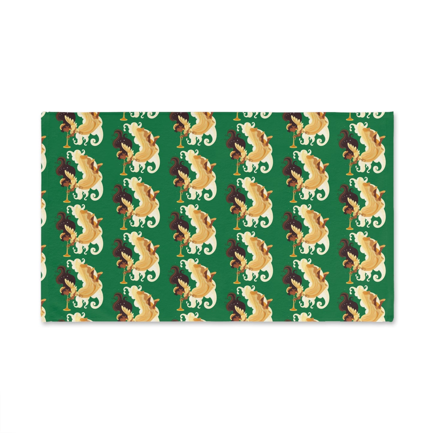 Festive Dragon Hand Towel - Kitchen Decor, Holiday Gift, Home Accents, Fun Bathroom Accessories, Unique Hostess Present