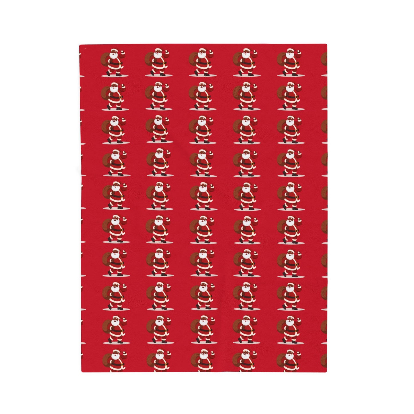 Cozy Christmas Velveteen Plush Blanket, Soft Holiday Throw, Festive Decor for Winter, Perfect Gift for Loved Ones, Santa Design