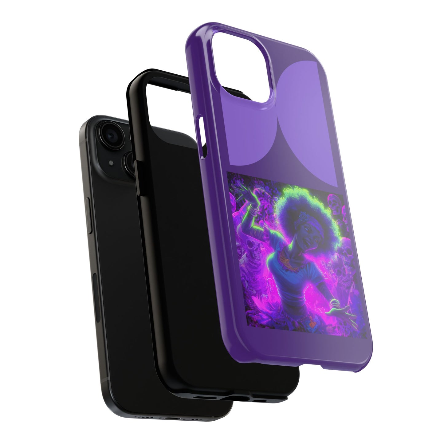 Vibrant Tough Phone Cases | Unique Phone Cover, Halloween Gift, Aesthetic Protection, Trendy Tech Accessory, Skull Design