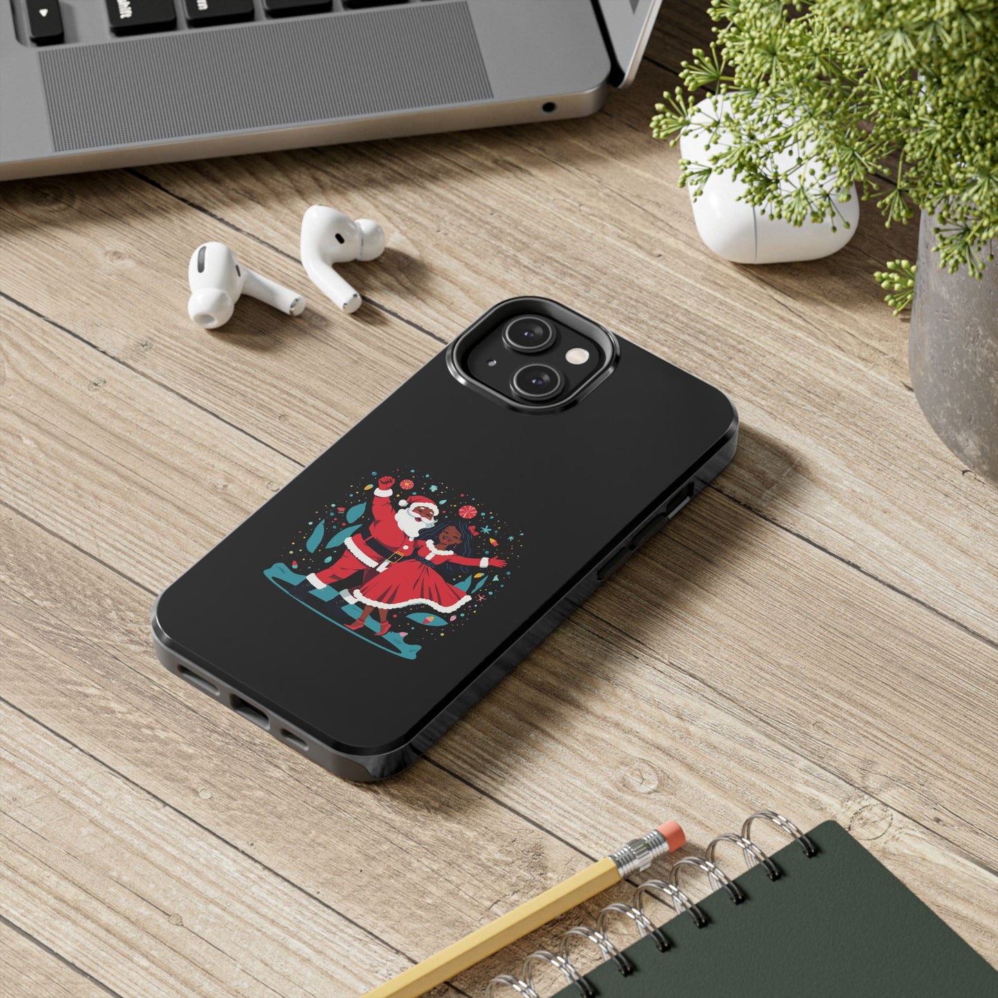 Festive Santa Phone Cases - Holiday Protection, Xmas Gifts, Winter Vibes, Merry & Bright, Unique Tech Accessories