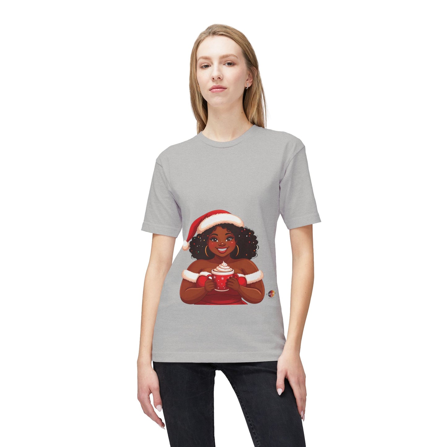 Festive Holiday T-shirt, Christmas shirt, winter t-shirt, gift for her, cozy clothing, seasonal apparel