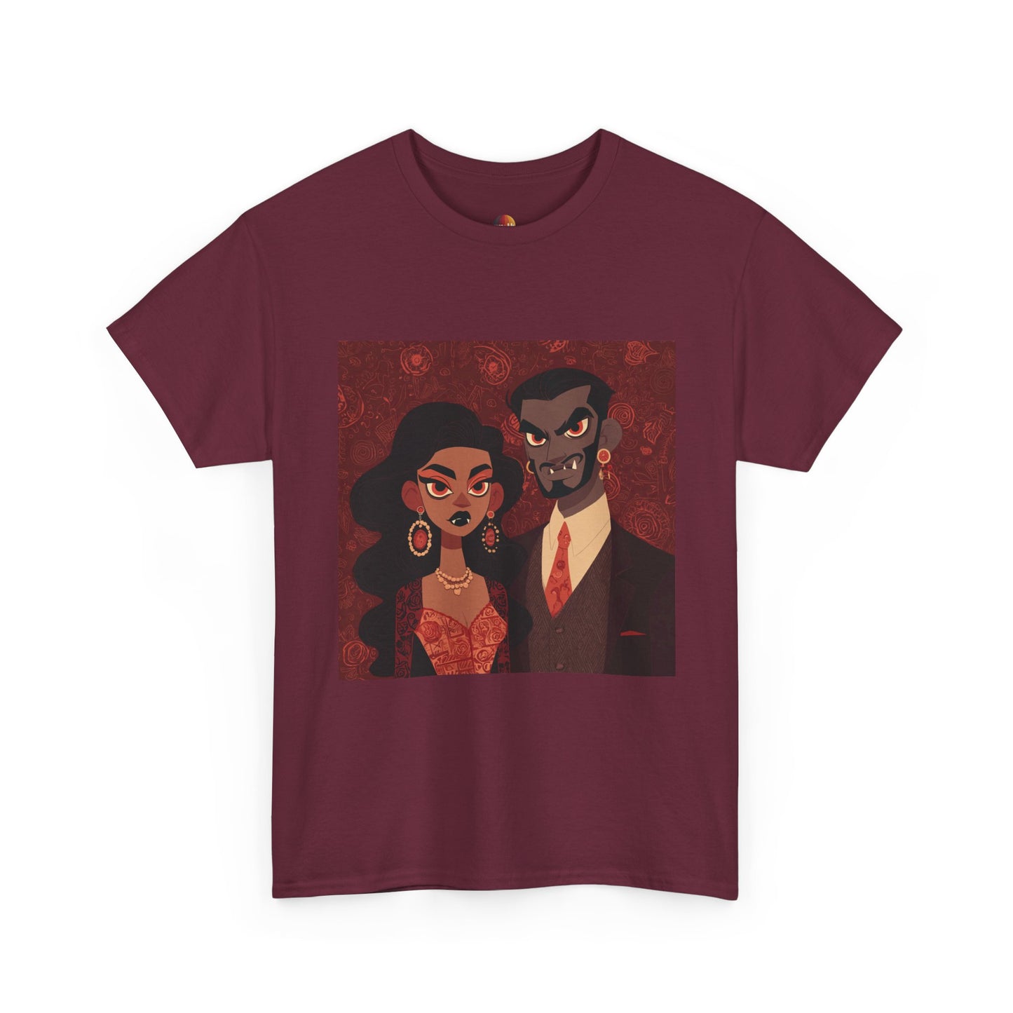 Romantic Vibe Tee, Unisex Heavy Cotton Tee, Couple Shirt, Unique Graphic Tee, Gift for Couples, Halloween Costume