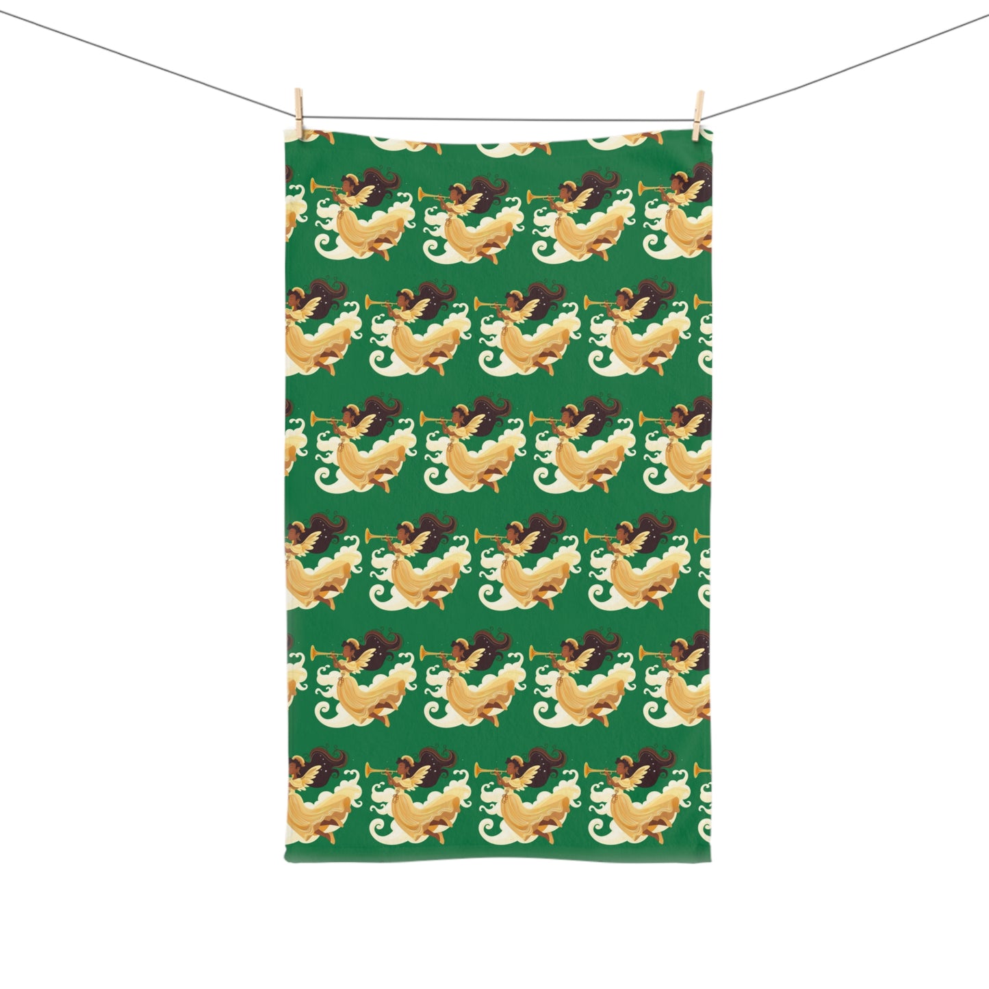 Festive Dragon Hand Towel - Kitchen Decor, Holiday Gift, Home Accents, Fun Bathroom Accessories, Unique Hostess Present