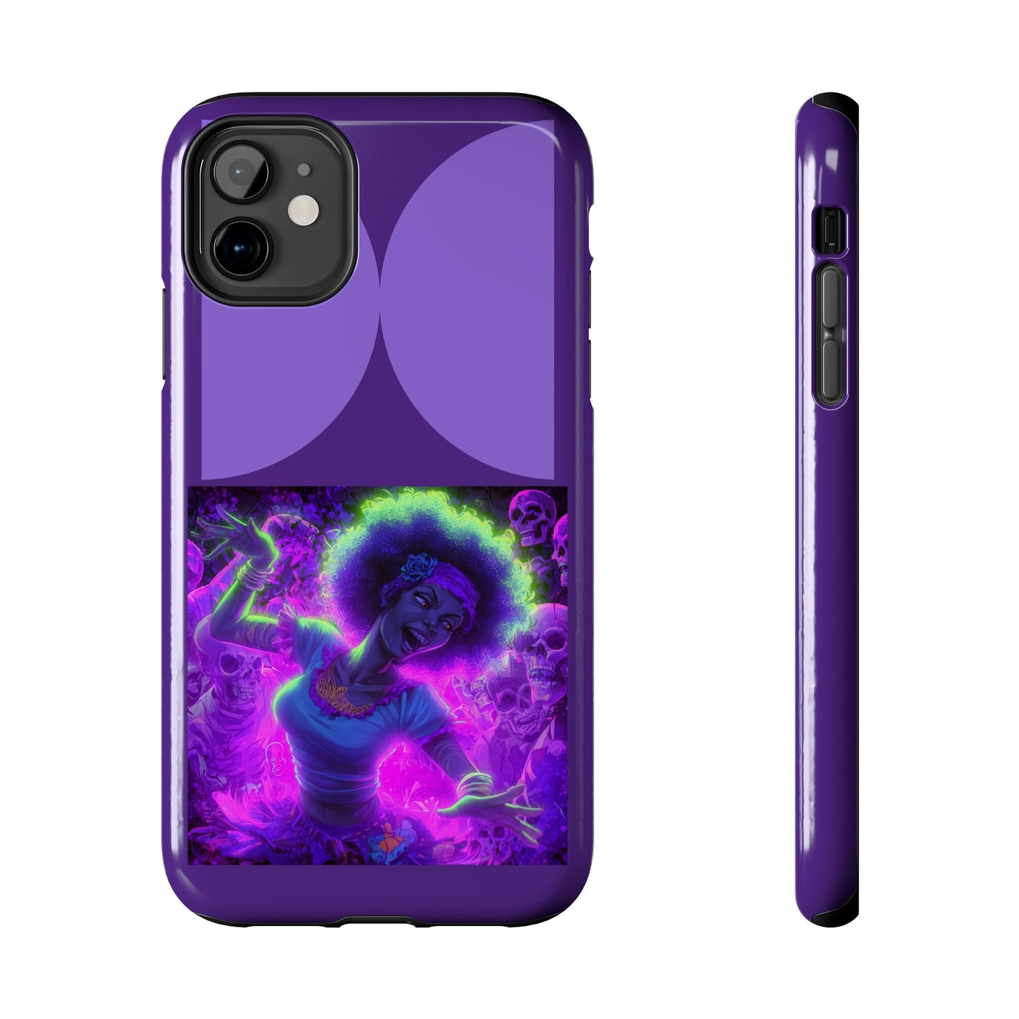 Vibrant Tough Phone Cases | Unique Phone Cover, Halloween Gift, Aesthetic Protection, Trendy Tech Accessory, Skull Design