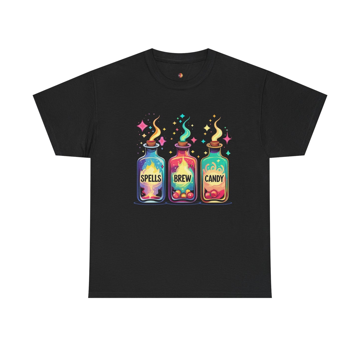 Magical Potion T-Shirt - Spells Brew Candy Design, Cute Halloween Tee, Witchy Apparel, Gift for Magic Lovers, Casual Wear