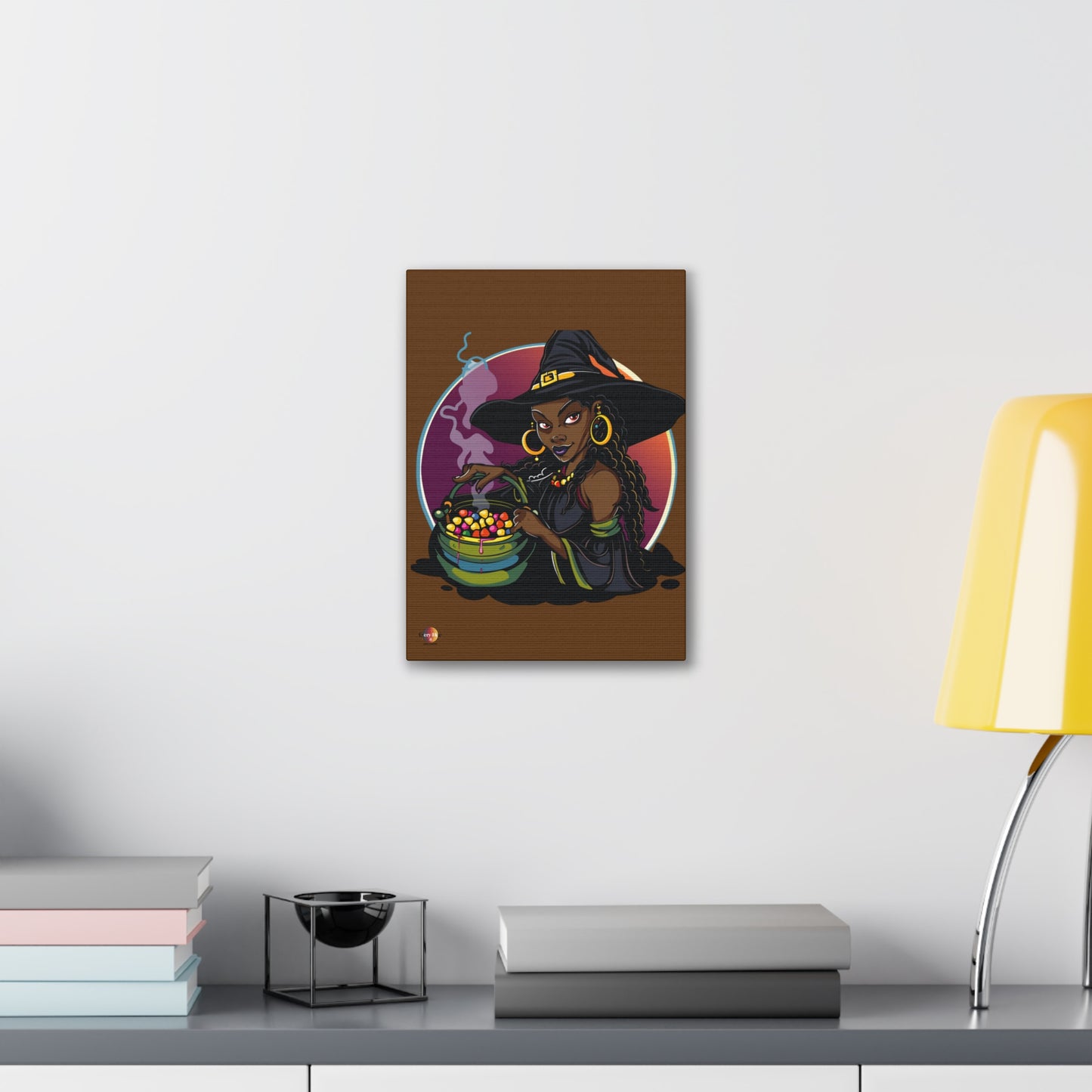 Witchy Canvas Art, Spooky Wall Decor, Halloween Home Decor, Magic Potion Artwork, Witch Decor, Gift for Witch Lovers