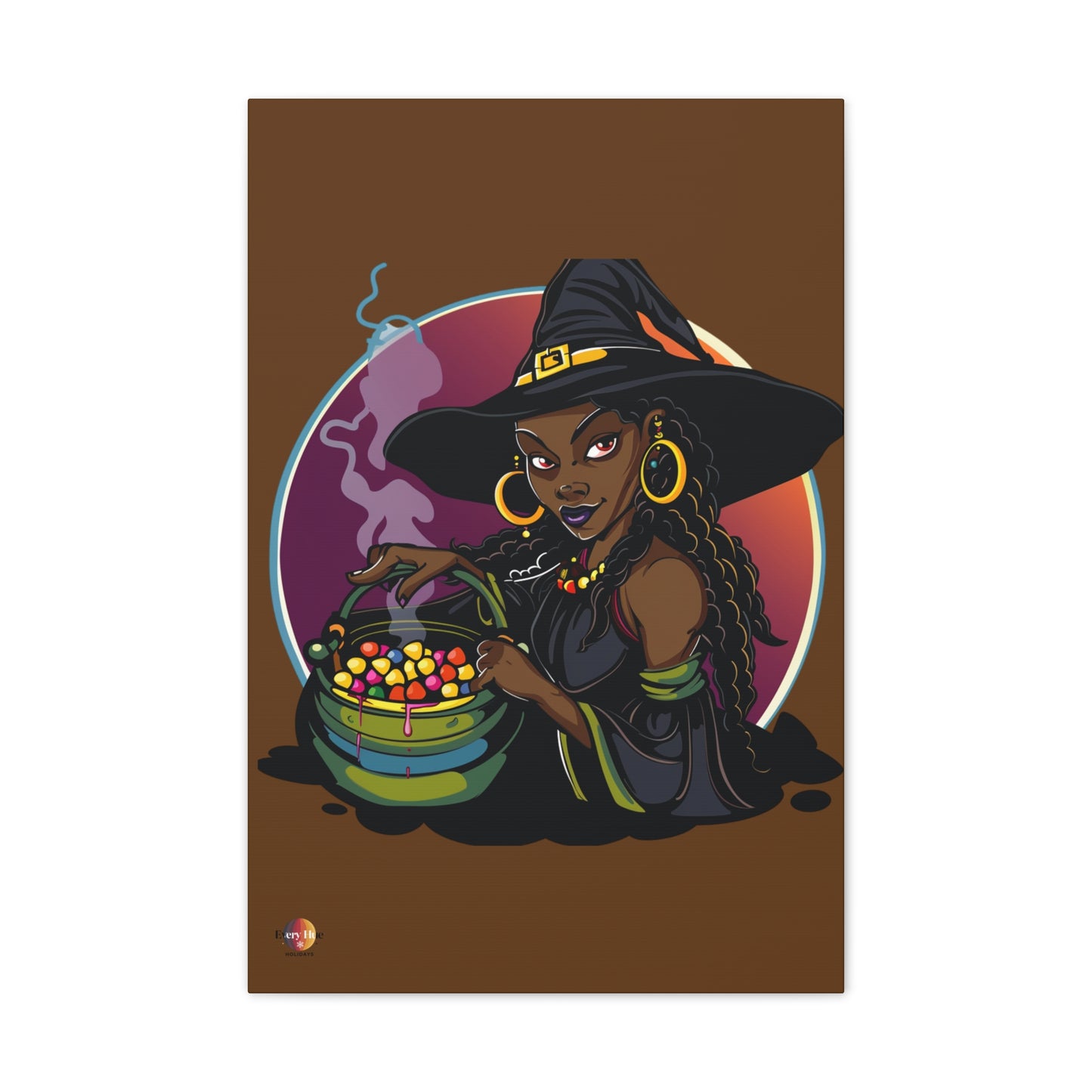 Witchy Canvas Art, Spooky Wall Decor, Halloween Home Decor, Magic Potion Artwork, Witch Decor, Gift for Witch Lovers