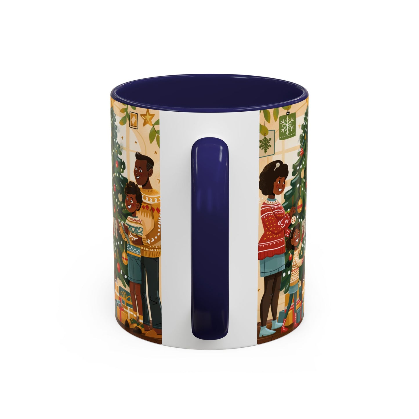 Christmas Family Celebration Mug, Holiday Coffee Cup, Festive Drinkware, Gift for Mom, Winter Decor, Cozy Family Moments