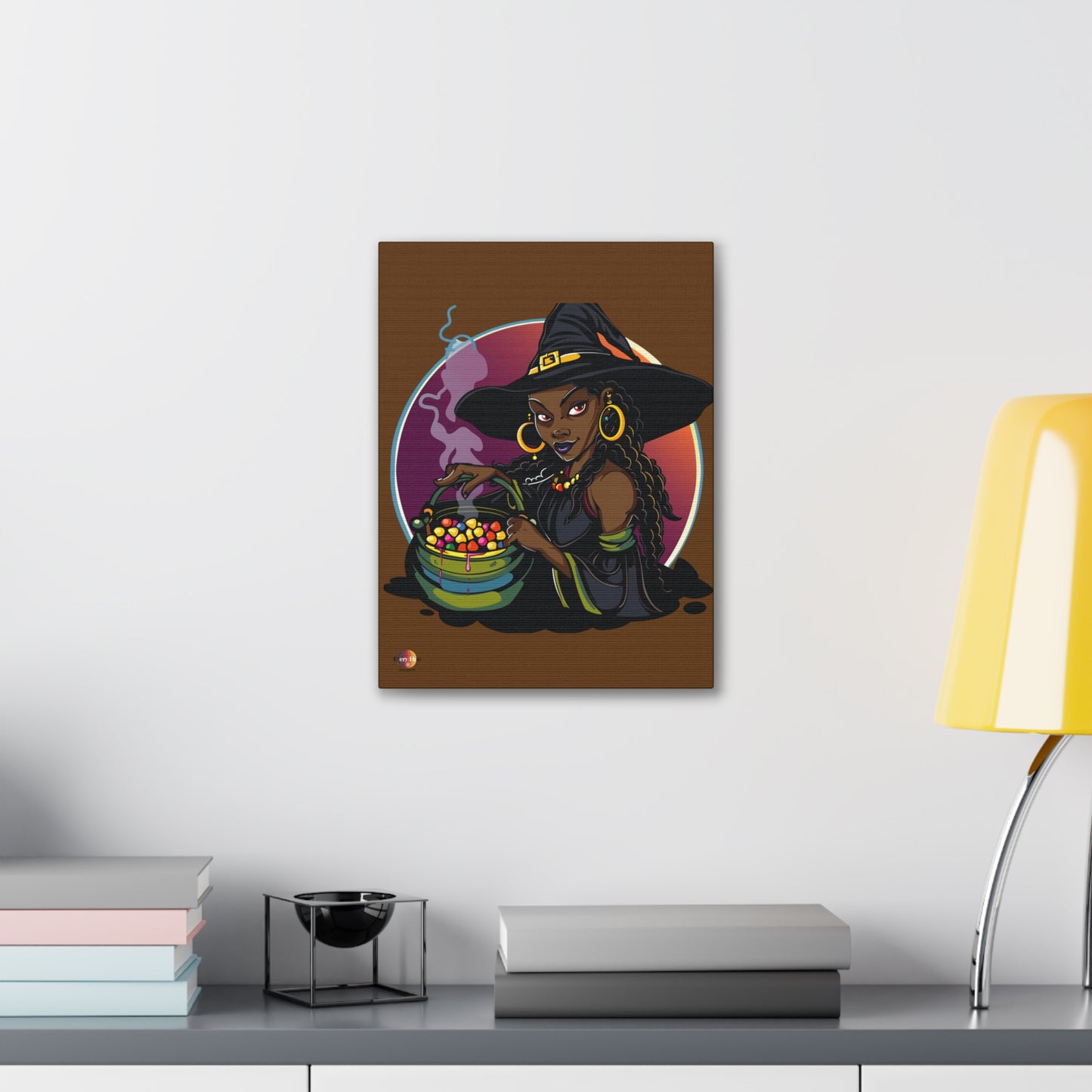 Witchy Canvas Art, Spooky Wall Decor, Halloween Home Decor, Magic Potion Artwork, Witch Decor, Gift for Witch Lovers