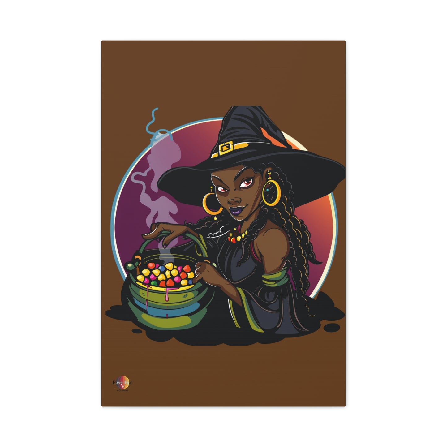 Witchy Canvas Art, Spooky Wall Decor, Halloween Home Decor, Magic Potion Artwork, Witch Decor, Gift for Witch Lovers