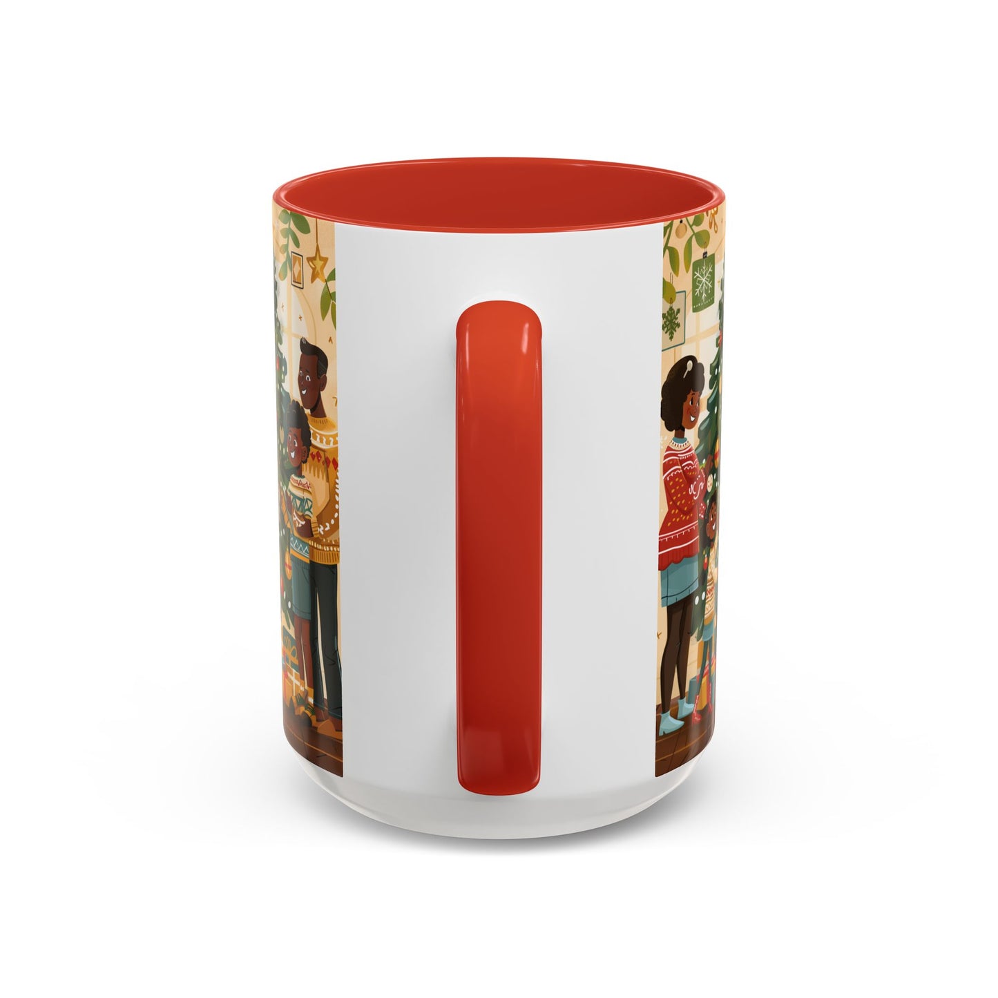 Christmas Family Celebration Mug, Holiday Coffee Cup, Festive Drinkware, Gift for Mom, Winter Decor, Cozy Family Moments