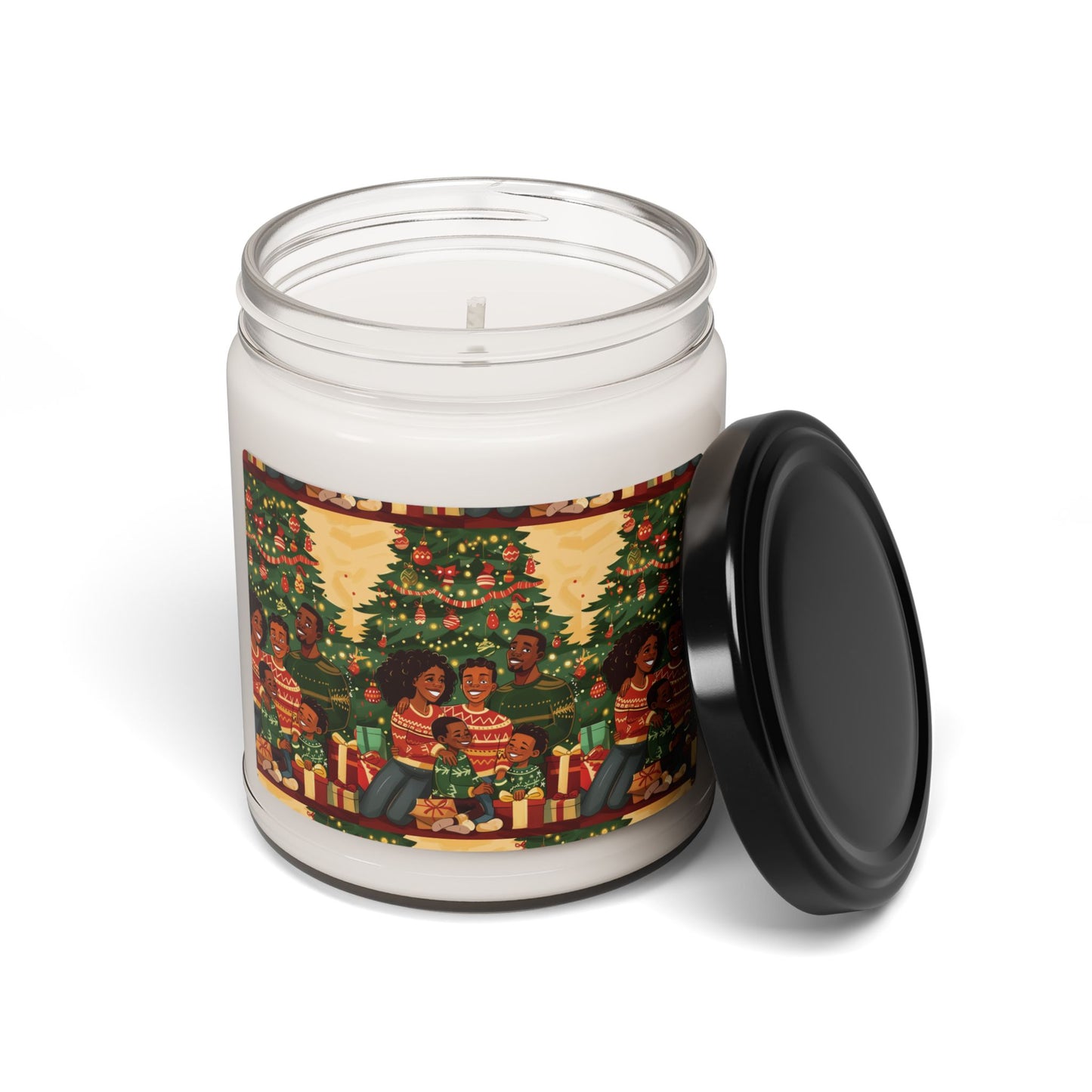 Cozy Christmas Scented Soy Candle, Holiday Gift, Home Decor, Hand-Poured Candle, Family Gathering, Festive Aromatherapy