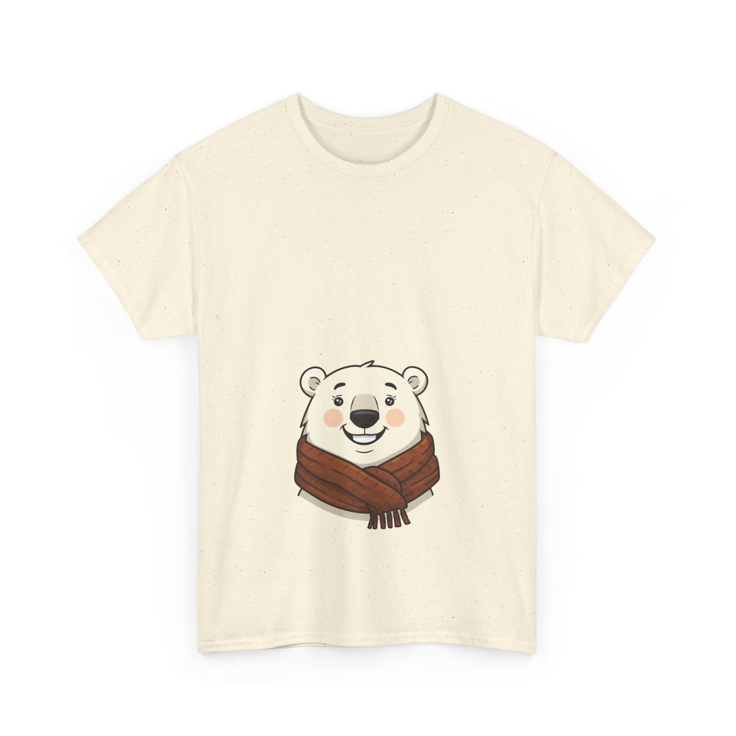 Cute Polar Bear Tee | Unisex Cotton T-shirt for Winter, Cozy Gift, Animal Lover Shirt, Chill Vibe Apparel, Christmas & Holiday Wear