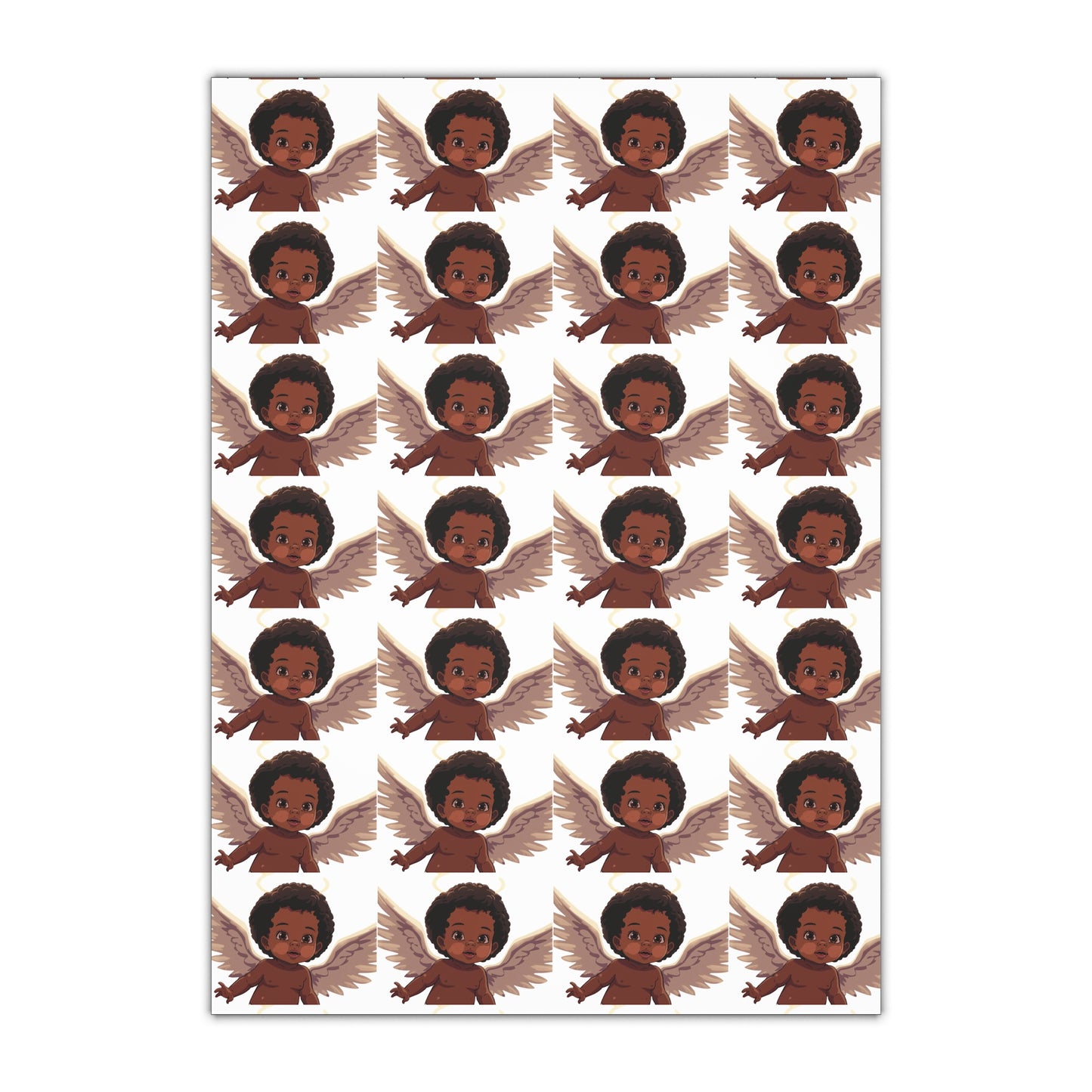 Angel-Inspired Gift Wrapping Paper, Perfect for Birthdays, Baby Showers, Holidays, Vintage Aesthetic, Unique Gift Wrap Ideas