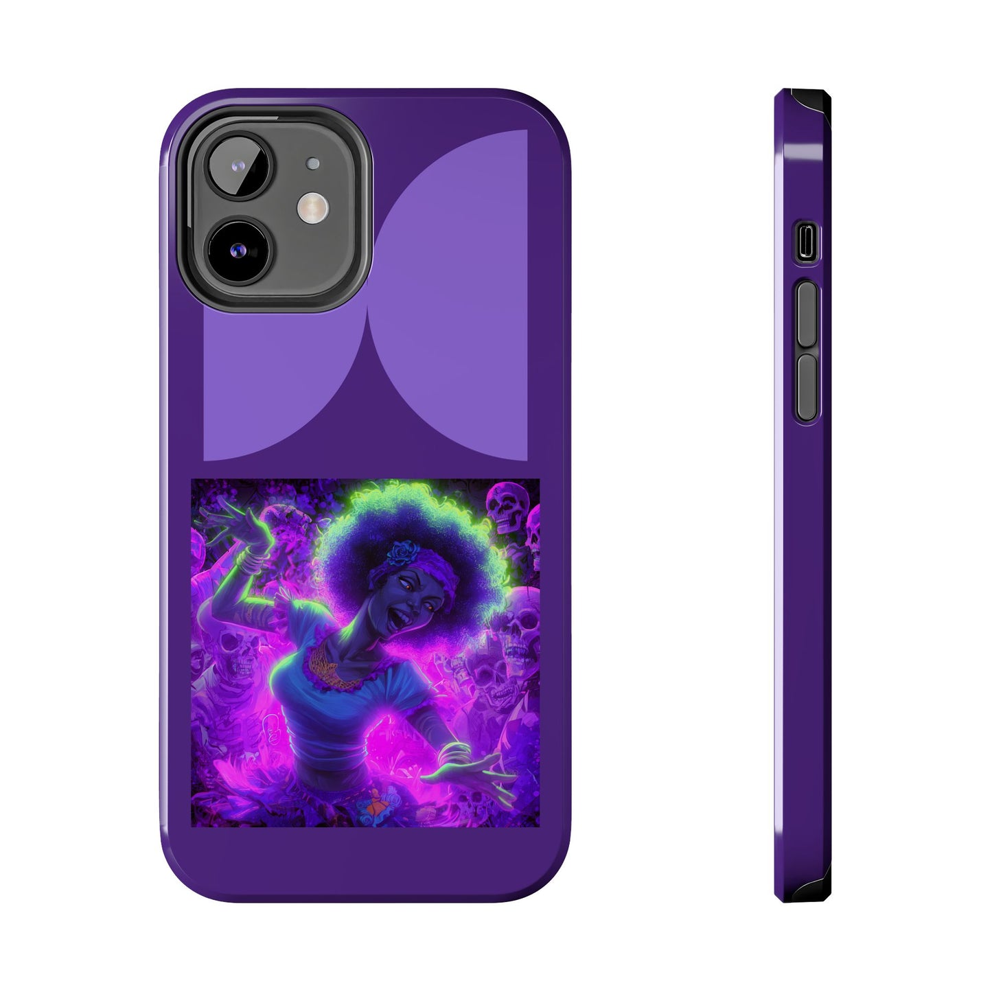 Vibrant Tough Phone Cases | Unique Phone Cover, Halloween Gift, Aesthetic Protection, Trendy Tech Accessory, Skull Design