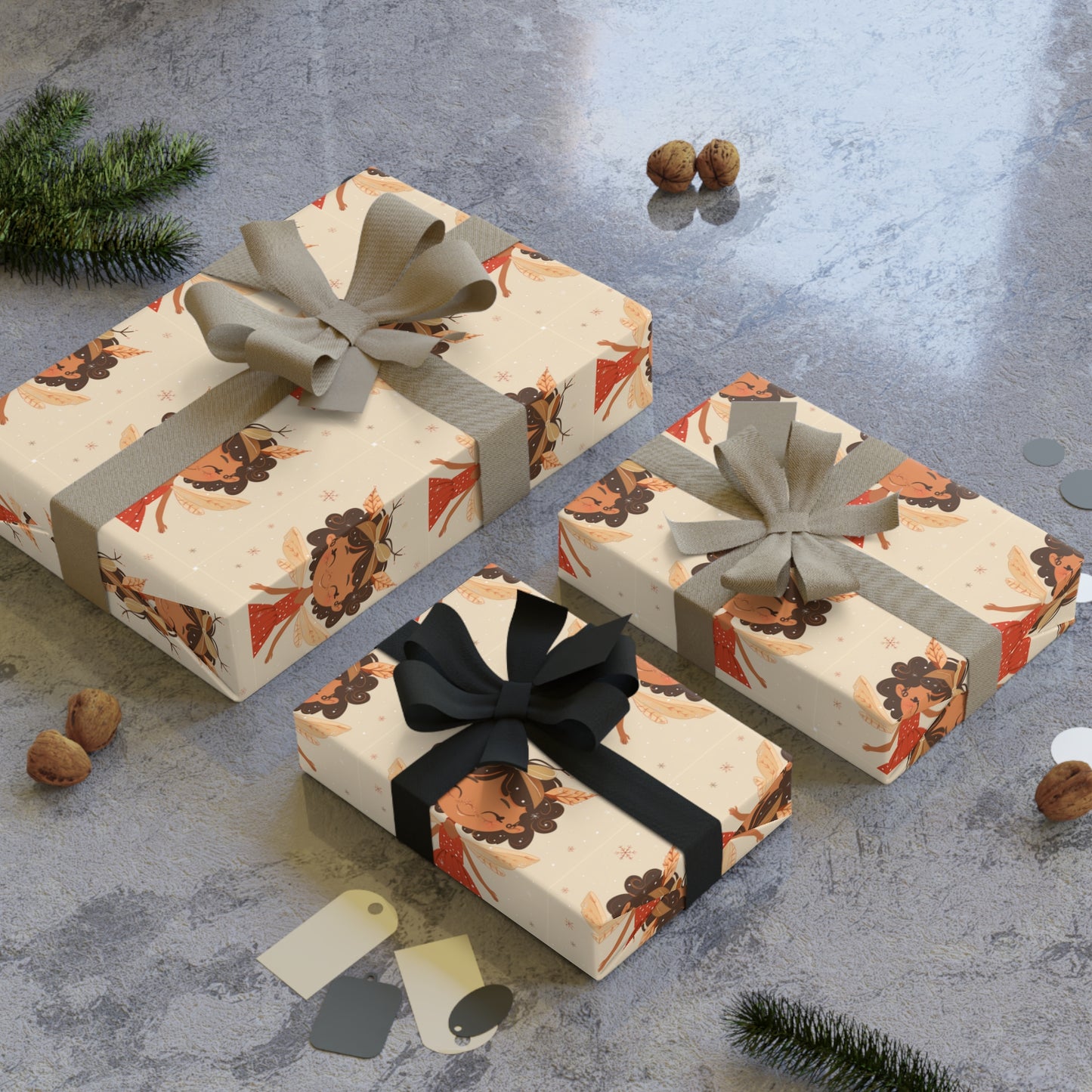 Charming Gift Wrapping Paper Roll, Unique Gift Wrap, Holiday, Birthday, Eco-Friendly, Decorative Wrap