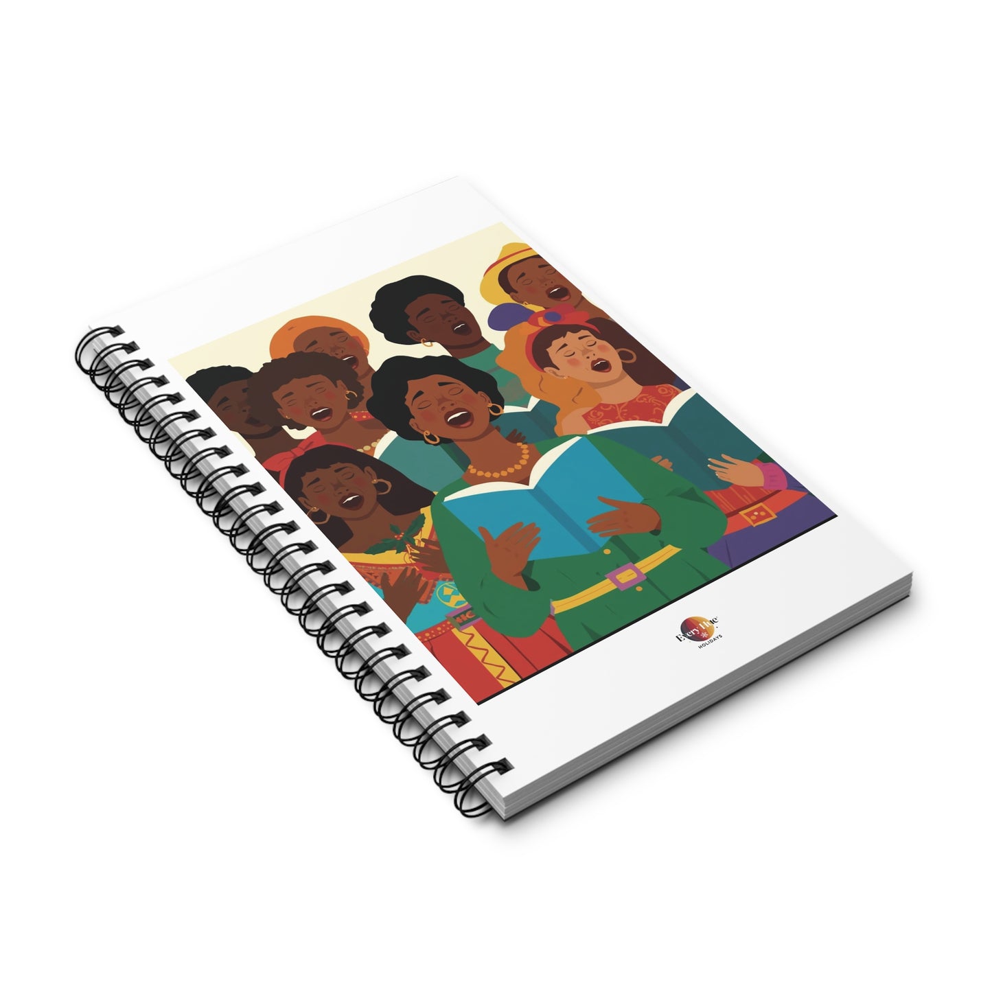 Vibrant Choir Spiral Journal, Inspirational Notebook for Musicians, Music Lovers, Gift for Music Events, Songwriting Journal, Choir Memories