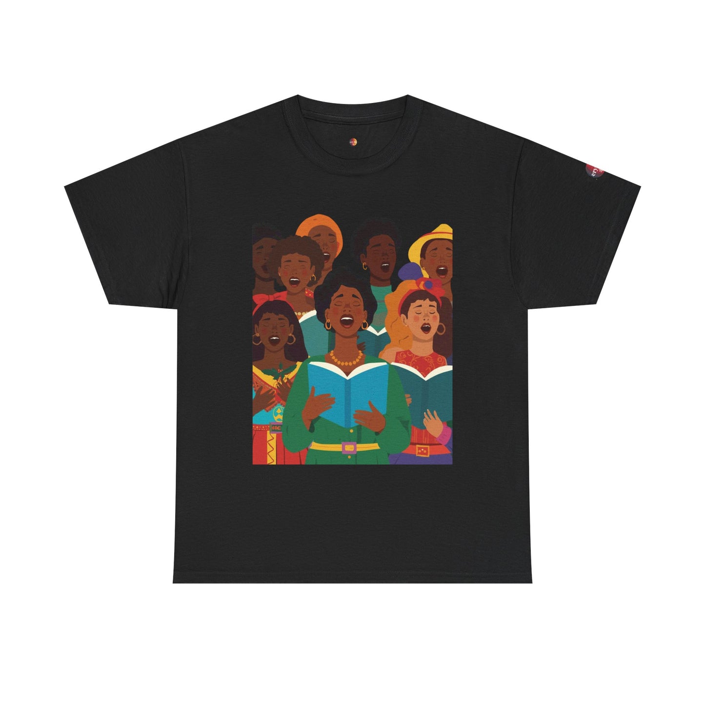 Singing Joy Unisex Heavy Cotton Tee, Inspirational Choir Shirt, Community Spirit Tee, Gift for Music Lovers, Perfect for Celebrations