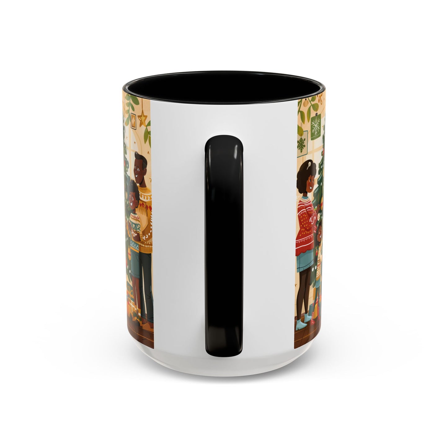 Christmas Family Celebration Mug, Holiday Coffee Cup, Festive Drinkware, Gift for Mom, Winter Decor, Cozy Family Moments