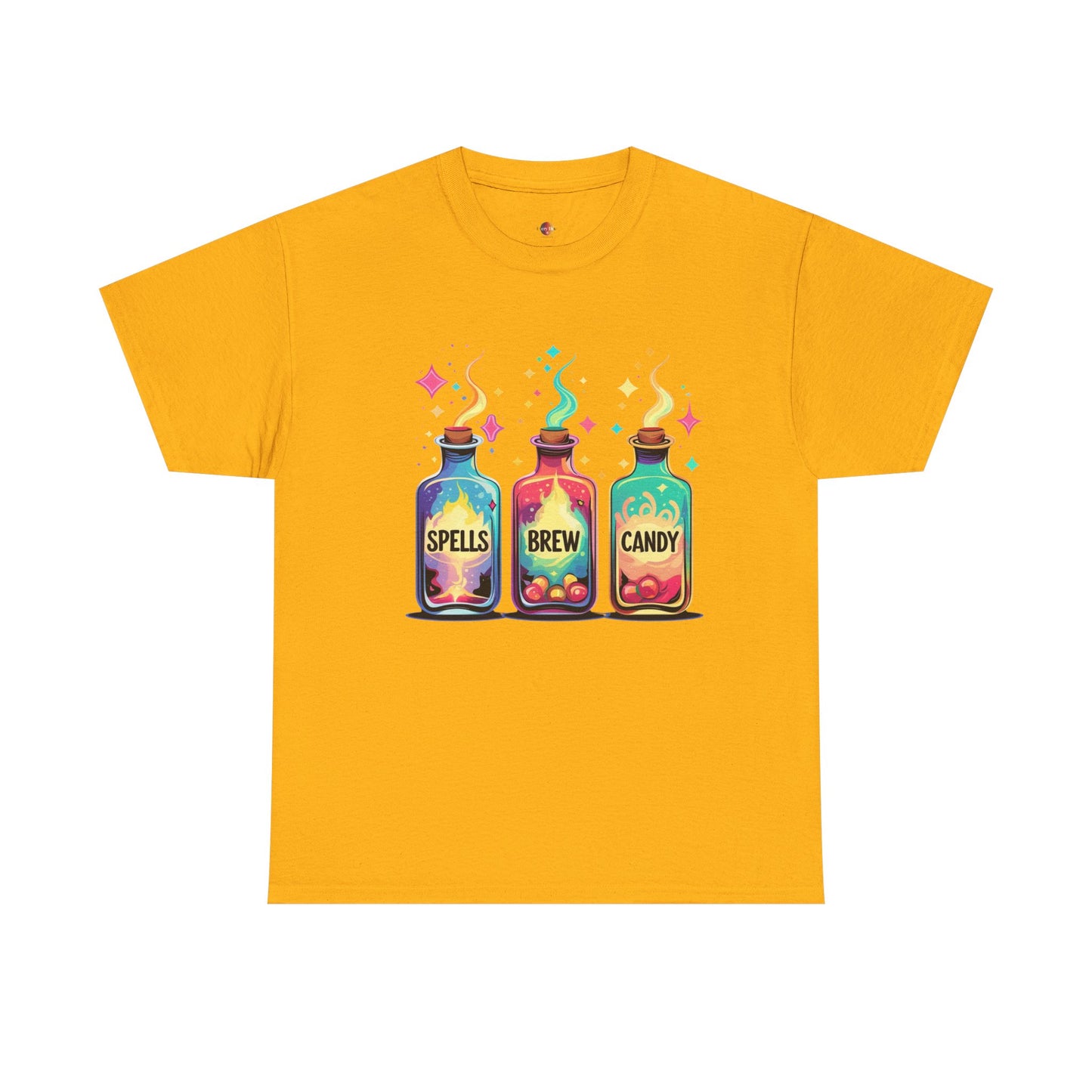Magical Potion T-Shirt - Spells Brew Candy Design, Cute Halloween Tee, Witchy Apparel, Gift for Magic Lovers, Casual Wear
