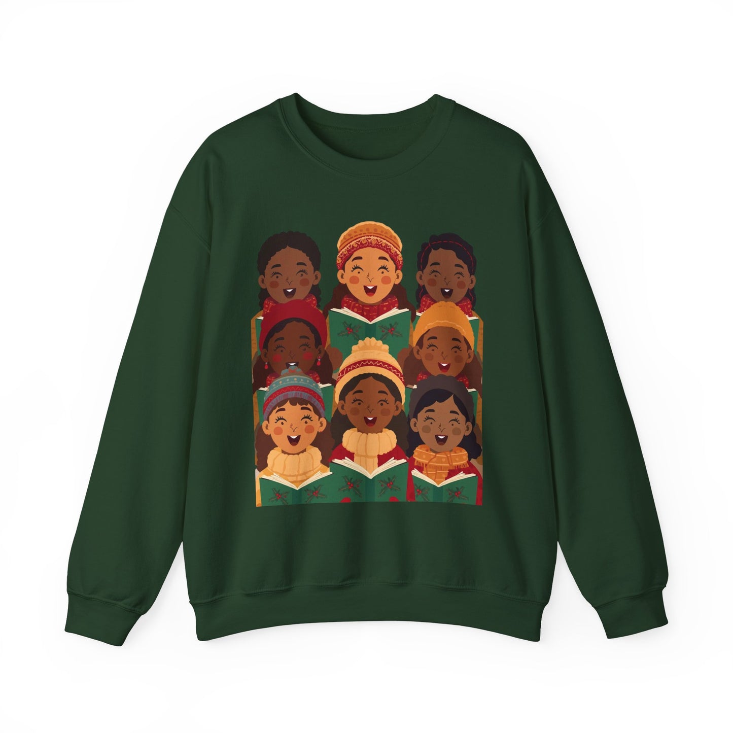Singing Joy Crewneck Sweatshirt, Cozy Choir Sweatshirt, Festival Apparel, Group Performance Top, Gift for Music Lovers, Unisex Sweatshirt